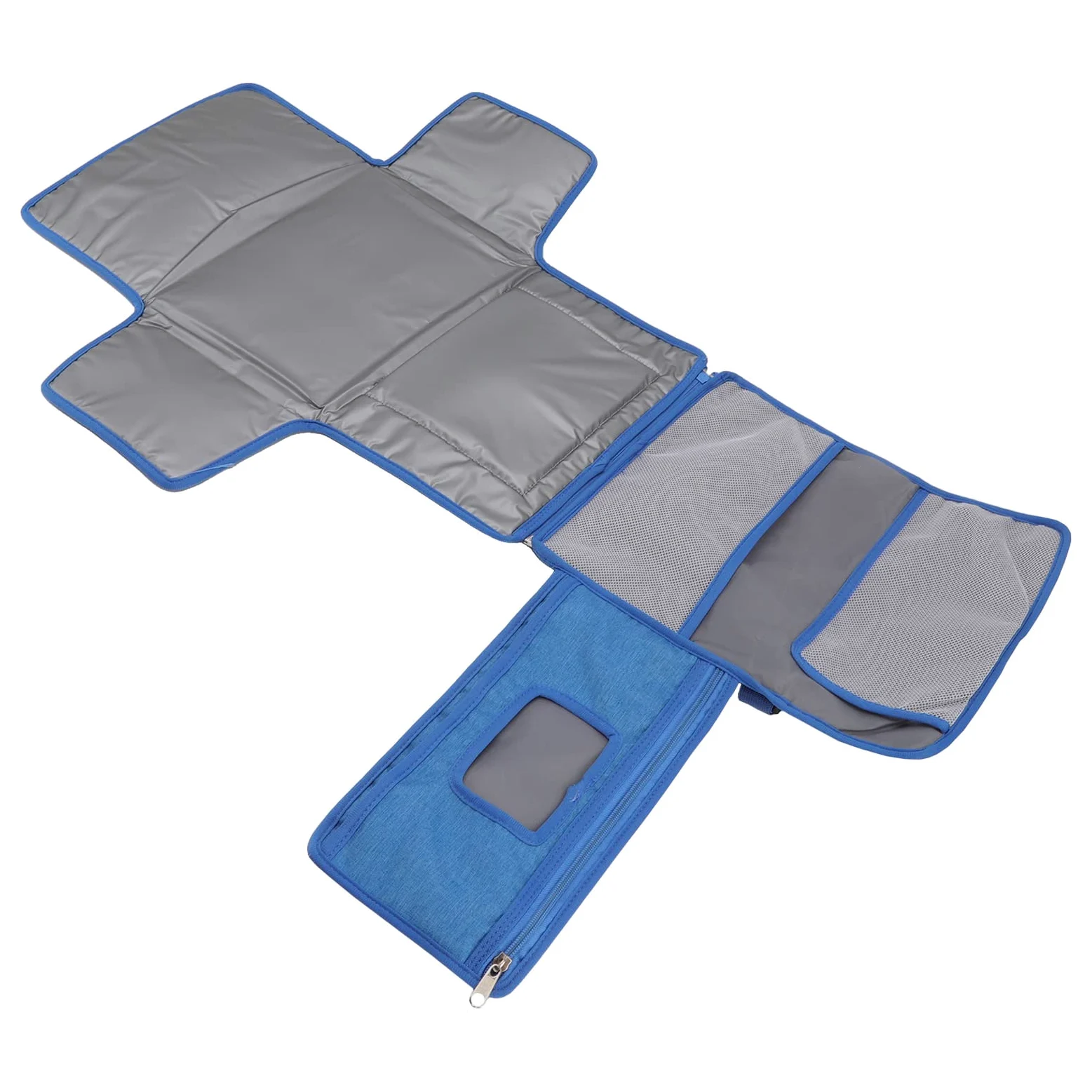 Cocoarm Fasciatoio per Neonati, Fasciatoio in Tessuto Non Tessuto, Pieghevole, Manico Staccabile, Portatile, per Pannolini da Viaggio, per Mamme, papà, Passeggino, Gite in Auto (BLUE)