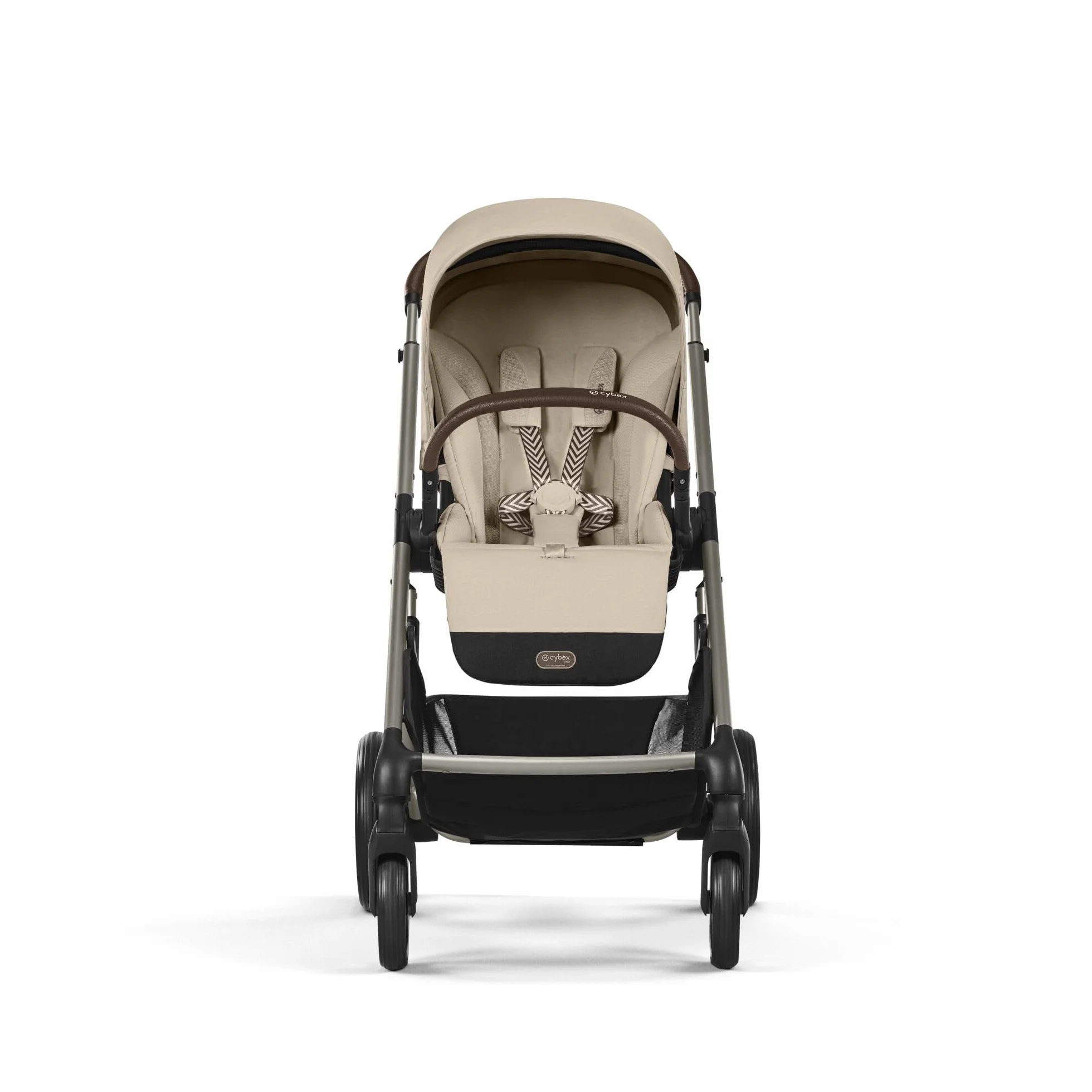 CYBEX Gold Balios S Lux Passeggino, Posizione Reclinabile Ergonomica, Sistema di Cinture con Una Sola Mano, Dalla Nascita Fino a 22 Kg (Circa 4 Anni), Almond Beige