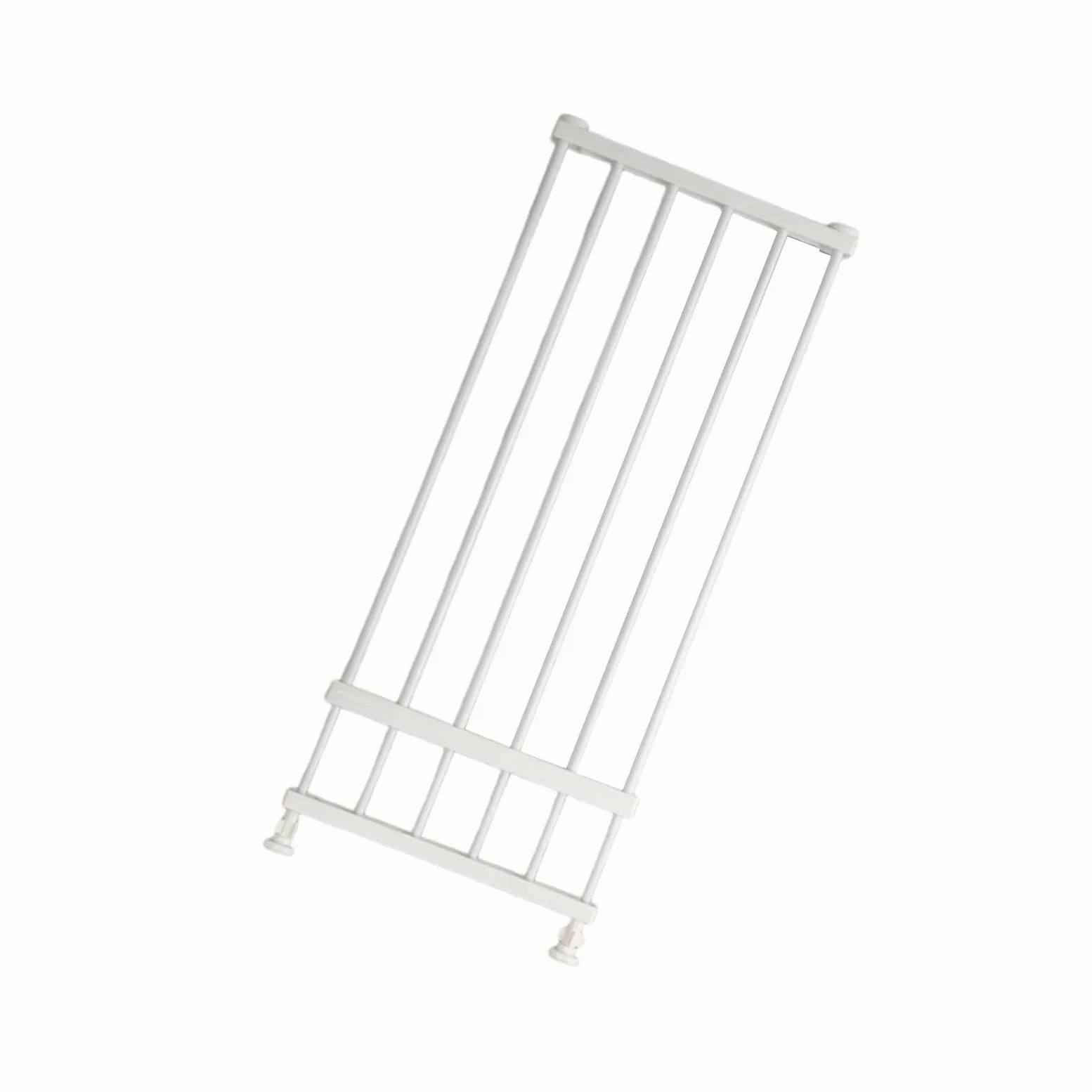 Fenteer Cancello Basso per Animali Domestici, recinto per Cuccioli, barriera di Protezione, Porta a zanzariera, cancelletto Corto per Cani, cancelletto, White Height 36cm S