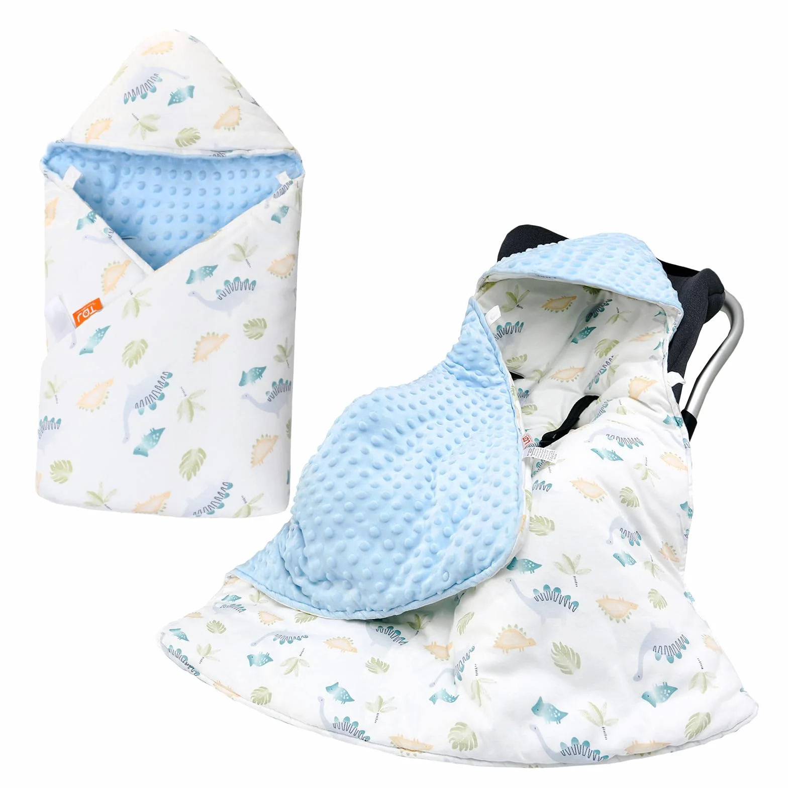 LAT Coperta Invernale per Passeggino, 90x90cm Universale Coperta Ovetto per Neonati, Cotone Copertina Sacco Ovetto per Passeggino Seggiolino Auto Carrozzina