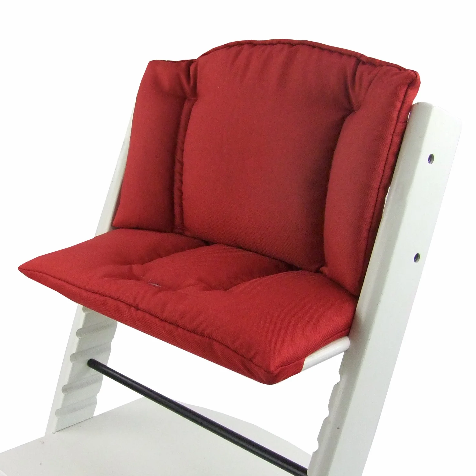 BAMBINIWELT - Fodera di ricambio per seggiolone, set di riduttori, compatibile con STOKKE Tripp Trapp Trapp per seggiolone (rosso mélange)
