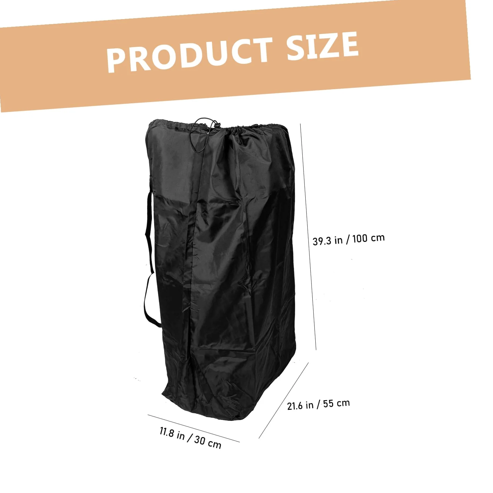Toyvian Borsa per Viaggi in Aereo da Viaggio in Nylon Nero Spallacci Doppi e Protezione per Passeggino Sacco Compatibile la Maggior Parte dei Passeggini