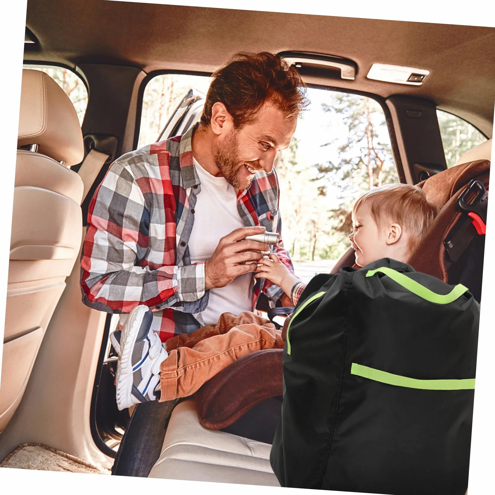 Hemobllo Borsa per Passeggino da Viaggio per Gate Check, Nera | Tessuto Oxford, Resistente All’acqua e Facile da Pulire, Doppie Spalline per Trasporto Semplice