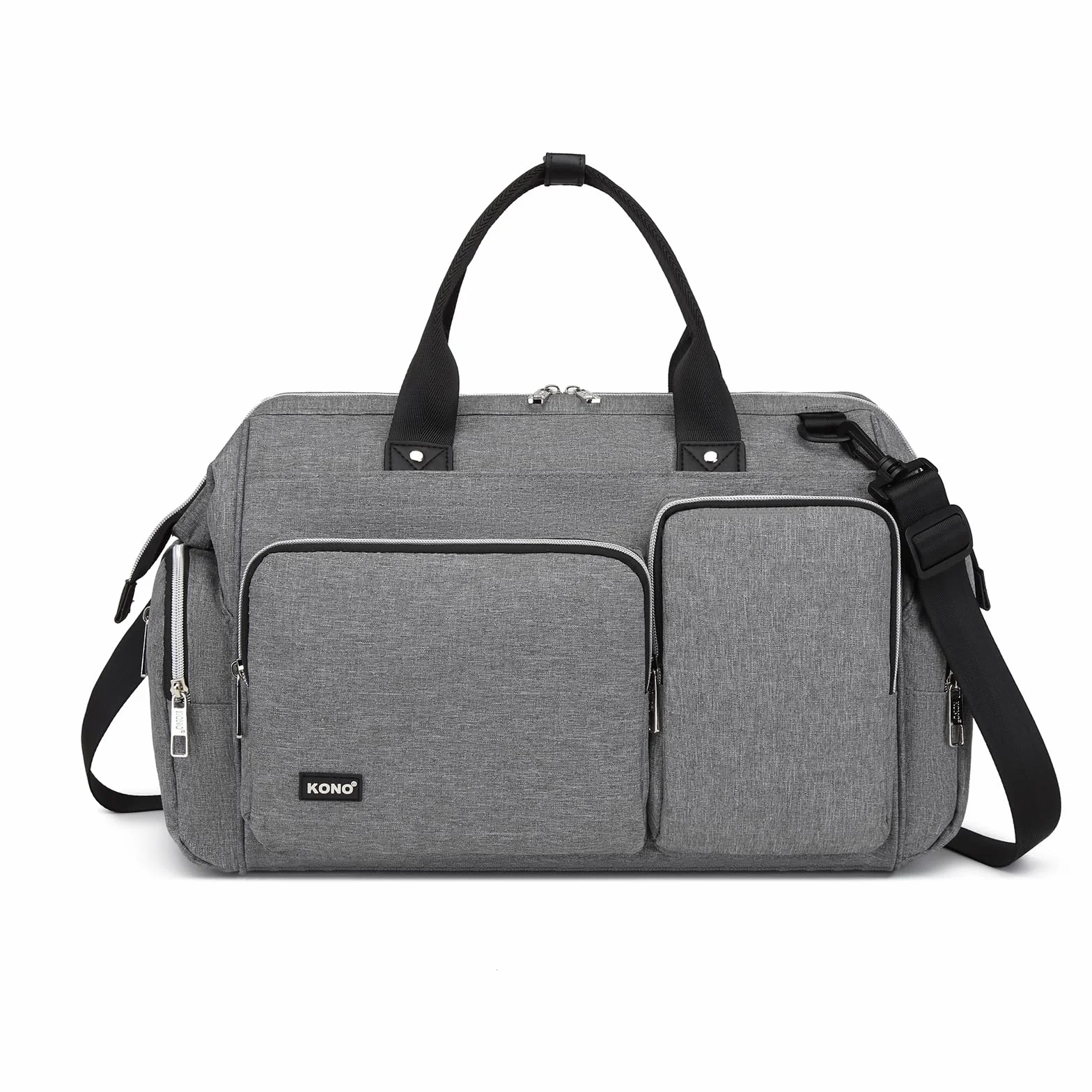 KONO Borsa per pannolini per mamma e papà, grande borsa da viaggio con fasciatoio