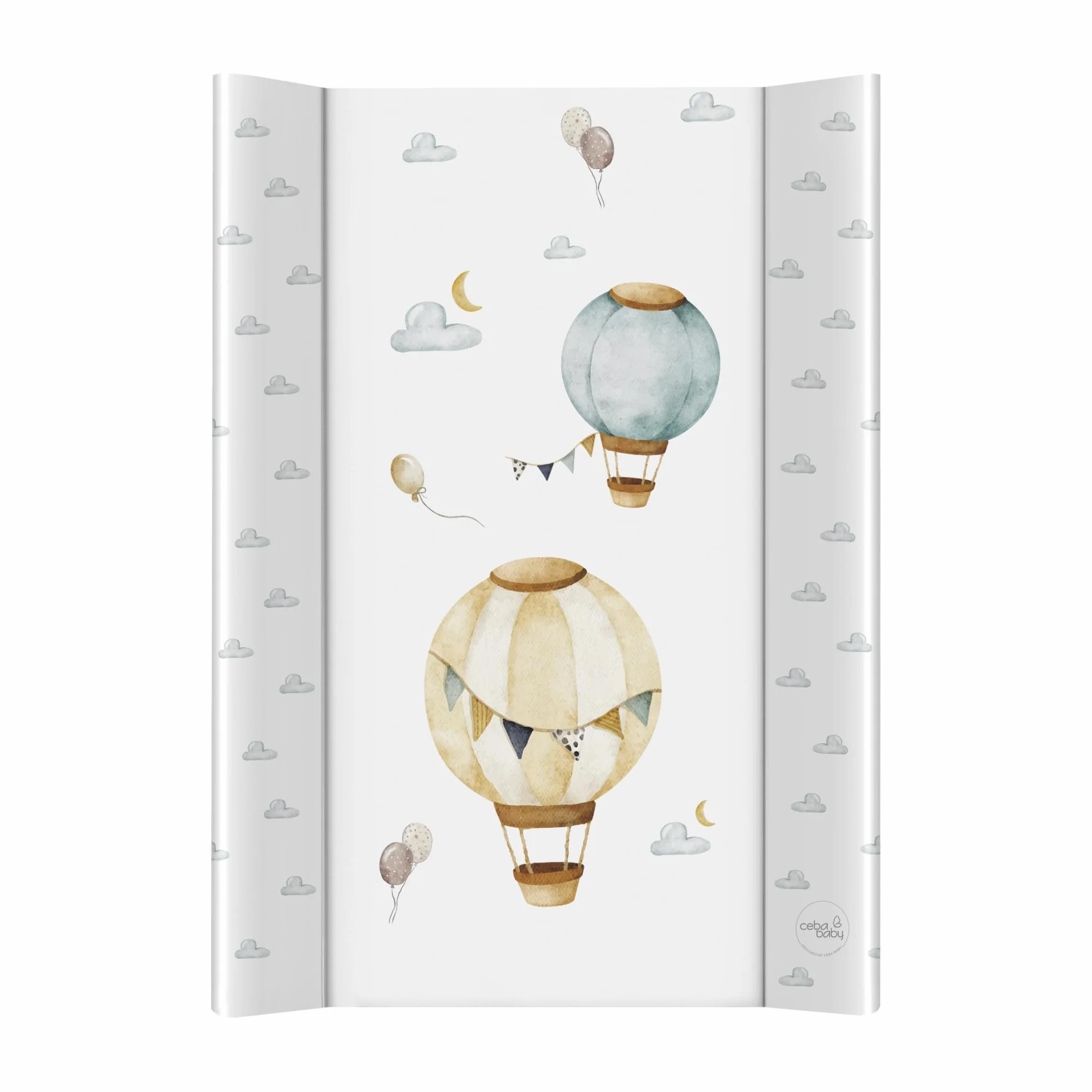 Ceba Baby® Fasciatoio Materassino - Fasciatoio neonato morbido - 70x50 cm - 2 Cunei Cuscino Fasciatoio Lavabile per bambine e bambini - certificato Öko-Tex - Palloncini