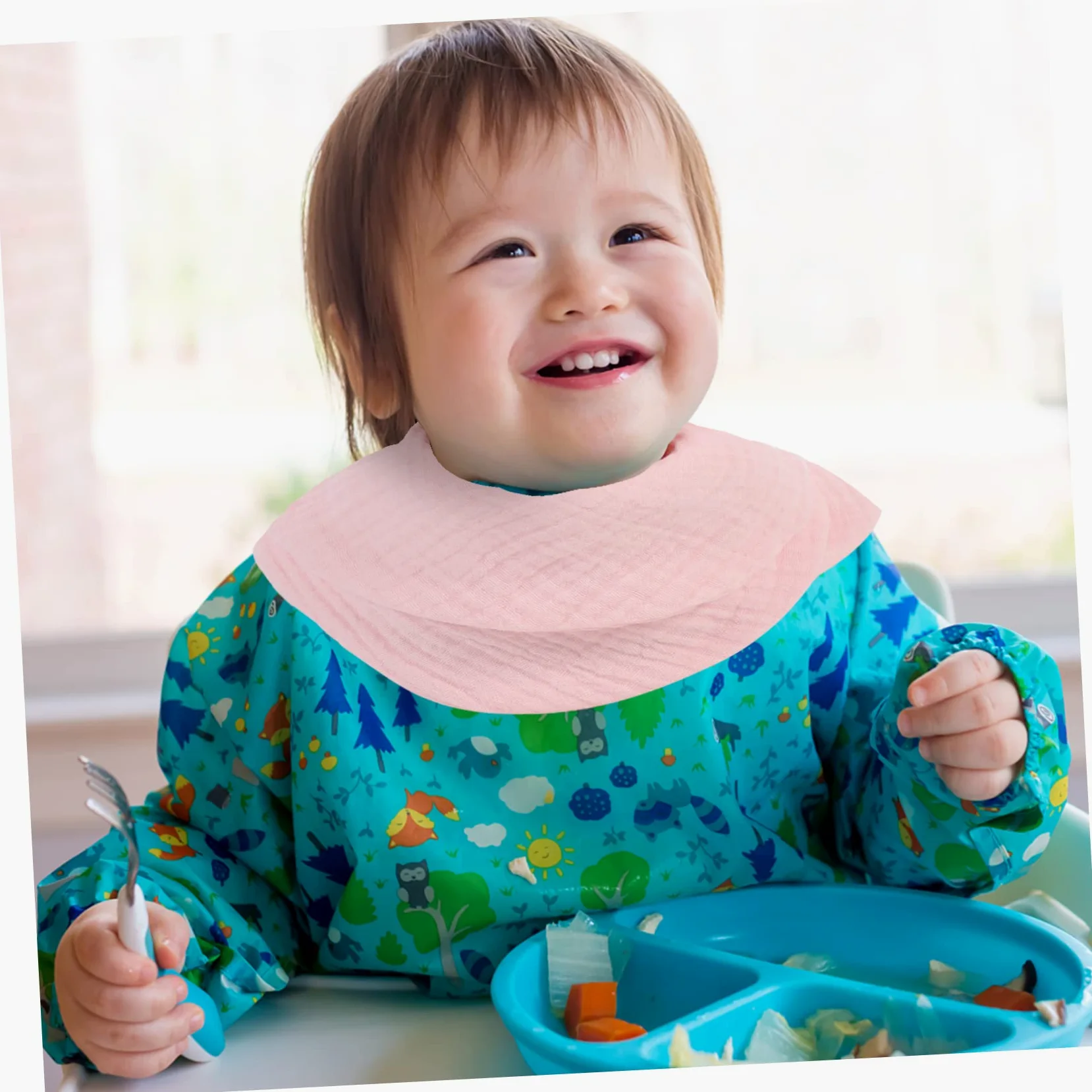 ifundom 9pezzi Bavaglini Bandana Morbidi e Assorbenti Per Cotone Muslin Per Alimentazione e Ruttini Proteggono Liquidi e Mantengono Collo Asciutto