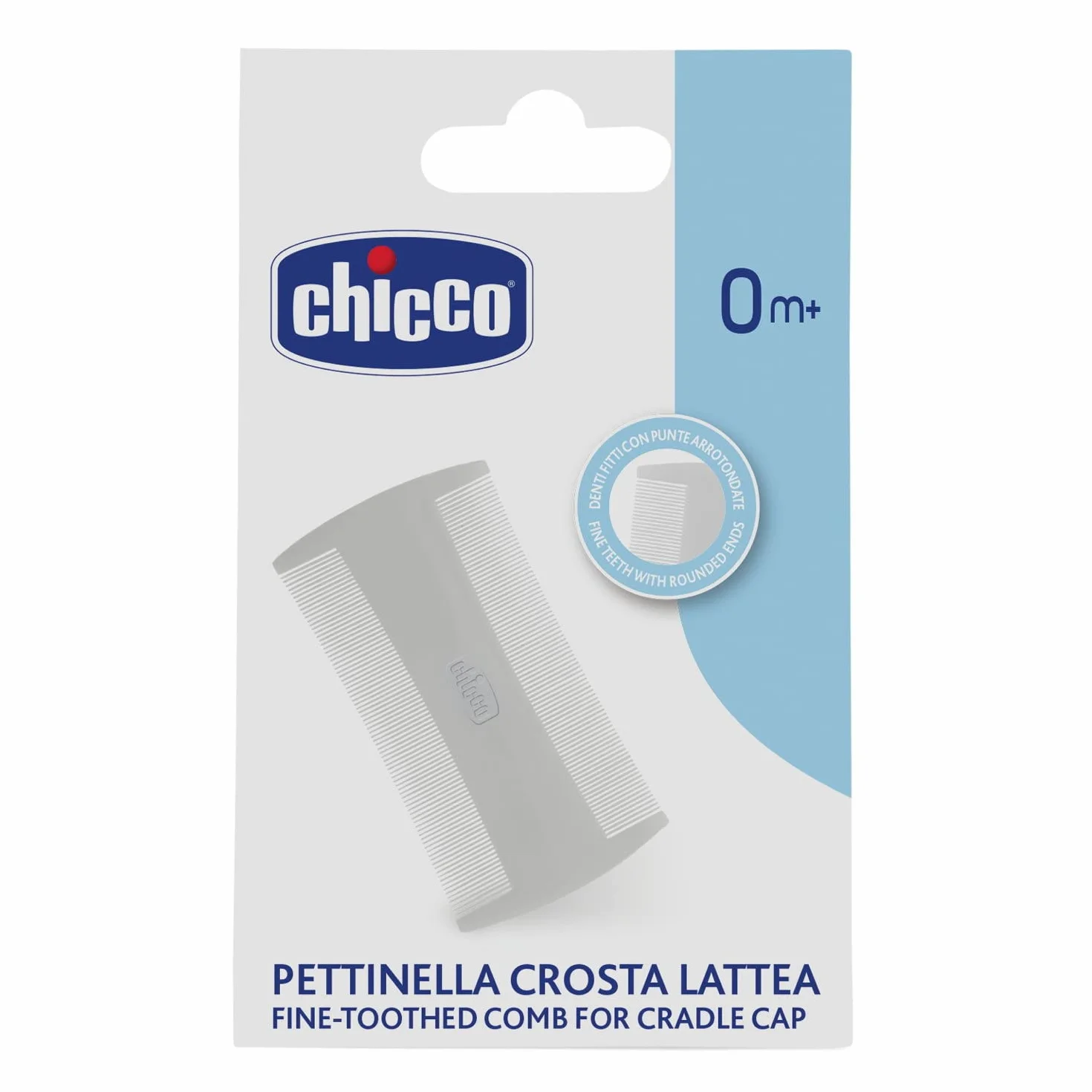 Pettinella Per Rimuovere La Crosta Lattea, Con Denti Fitti Con Punte Arrotondate, Può Essere Sterilizzata A Caldo, Bagnetto Neonato, 0 Mesi+