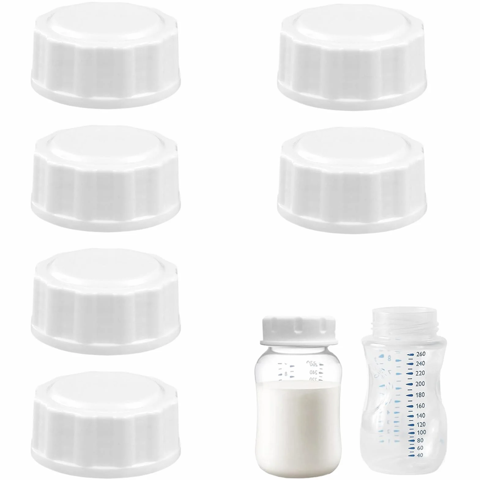 6 chiusure per bottiglie da viaggio, per bottiglie di vetro Philips Avent, bottiglie di vetro Avent, bottiglie di vetro Avent, bottiglie Avent