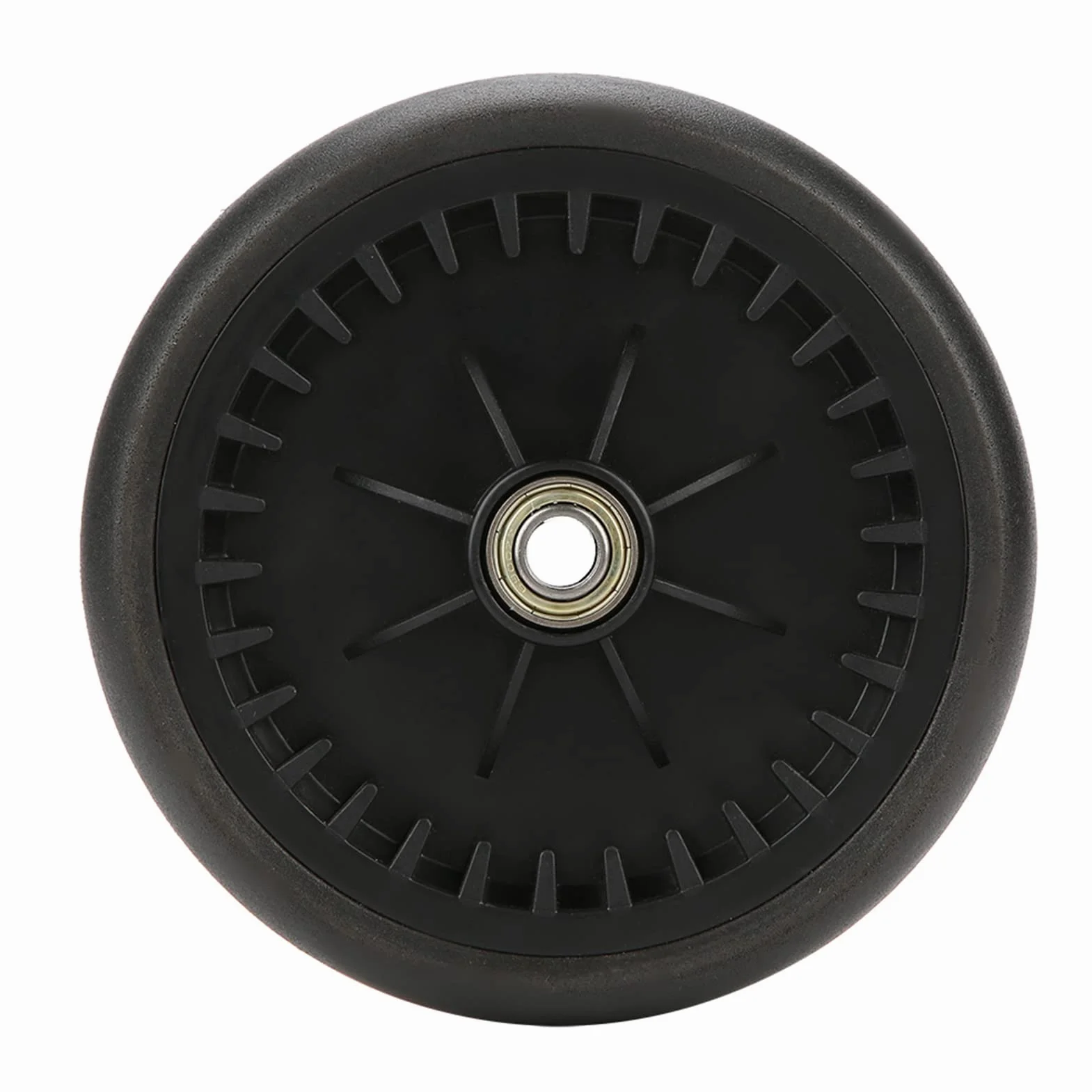 GOTOTOP Ruota per Passeggino, Set Ruote Anteriori e Posteriori in Gomma, Girevole 360 Gradi, Resistente all'Usura, Compatibile con Yoya Vovo, con Attrezzi di Montaggio