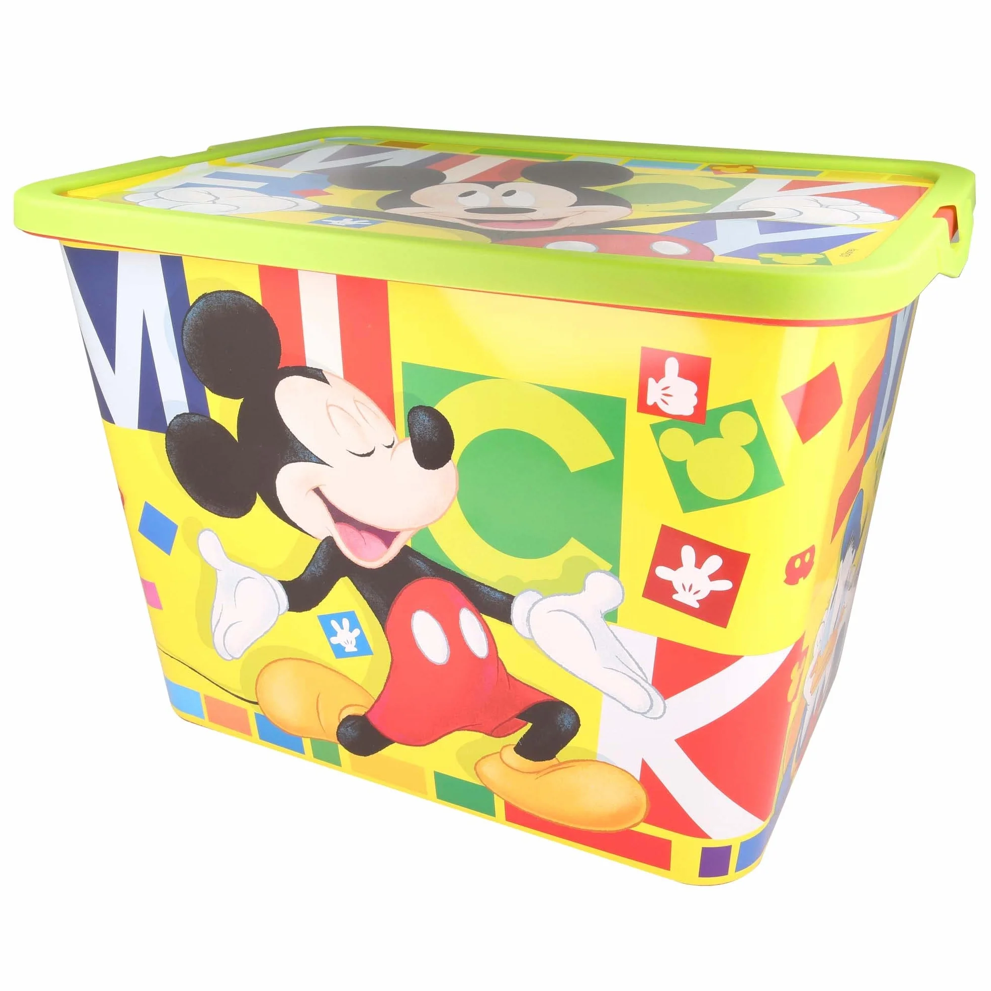 Stor 8412497023066Storage Box Click, capacità 23 Litri, acquerelli Mickey
