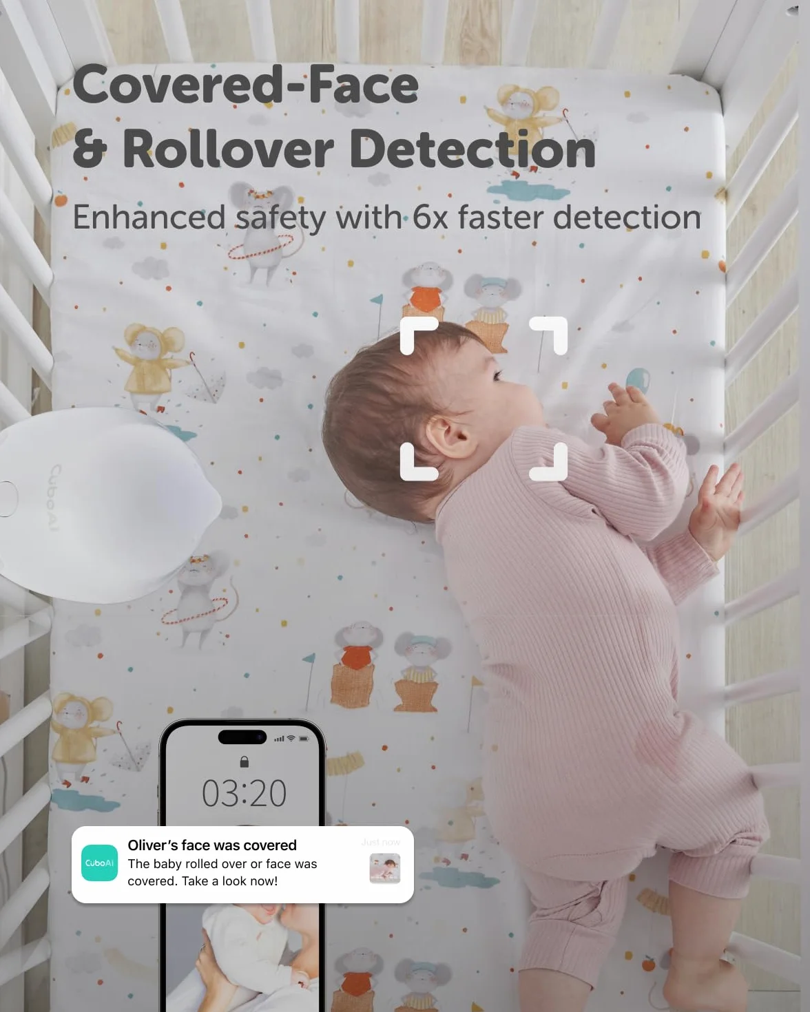 CuboAi Smart Baby Monitor 3 Floor Stand