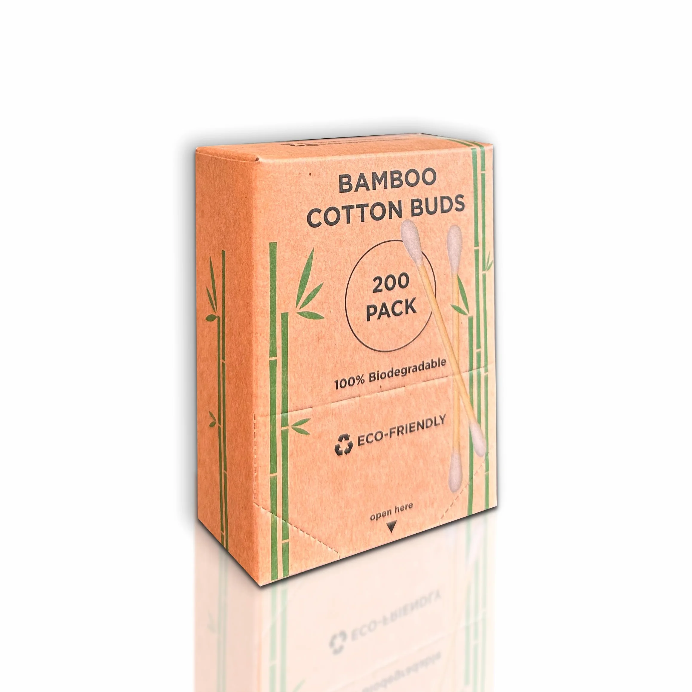 Boccioli di cotone biodegradabili di bambù
