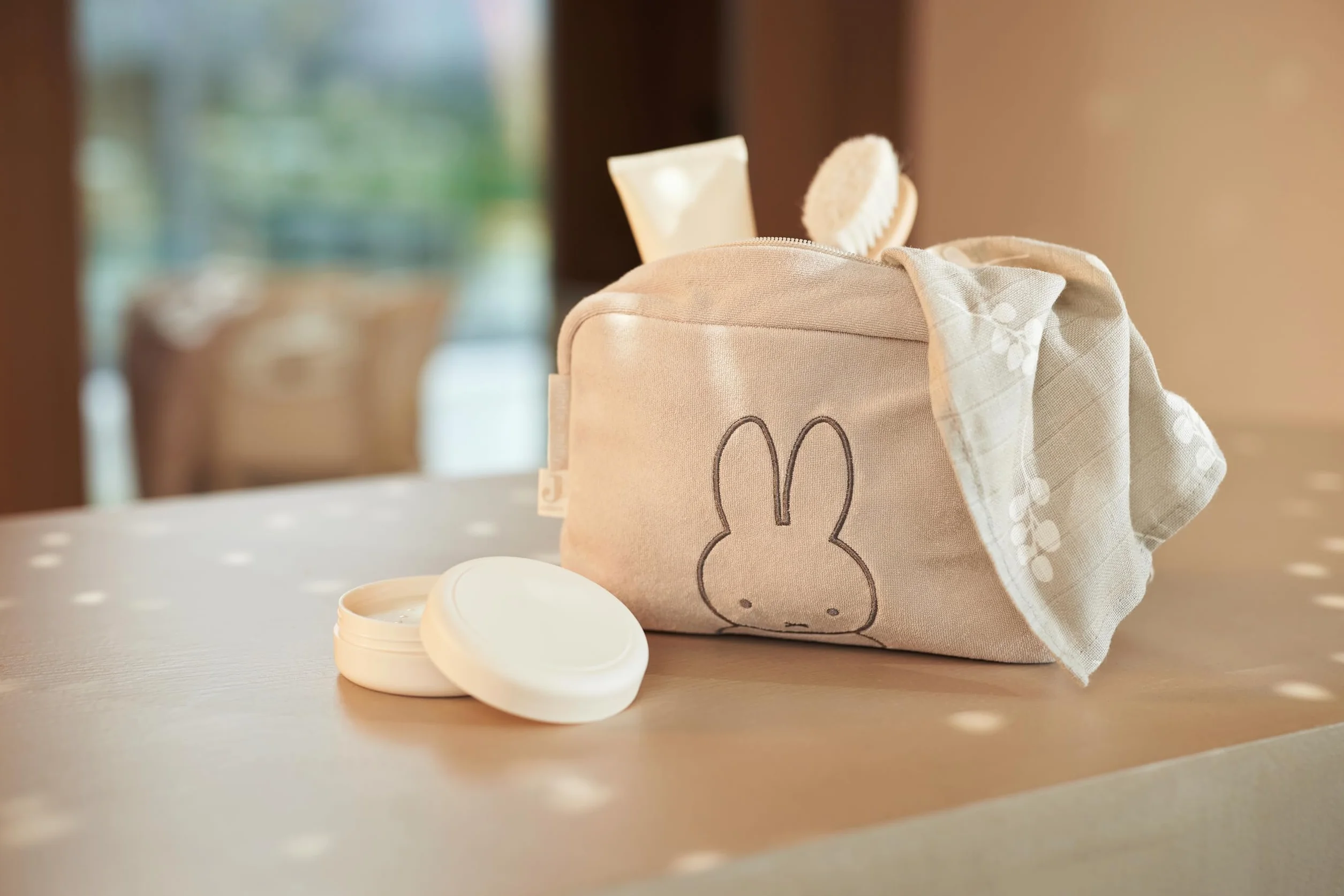 Jollein Miffy, borsa per pannolini, in spugna, colore: beige