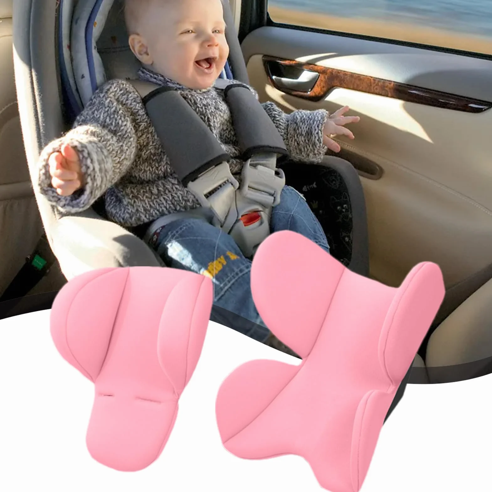 Riduttore Sedile Passeggino, Cuscino Per Passeggino, Ovetto Seggiolino Auto, Morbido Cuscino Per Carrozzina Neonato, CuscinoDi Supporto Per Testa E Corpo, CuscinoPer Inserto Per Seggiolino Per Bambini