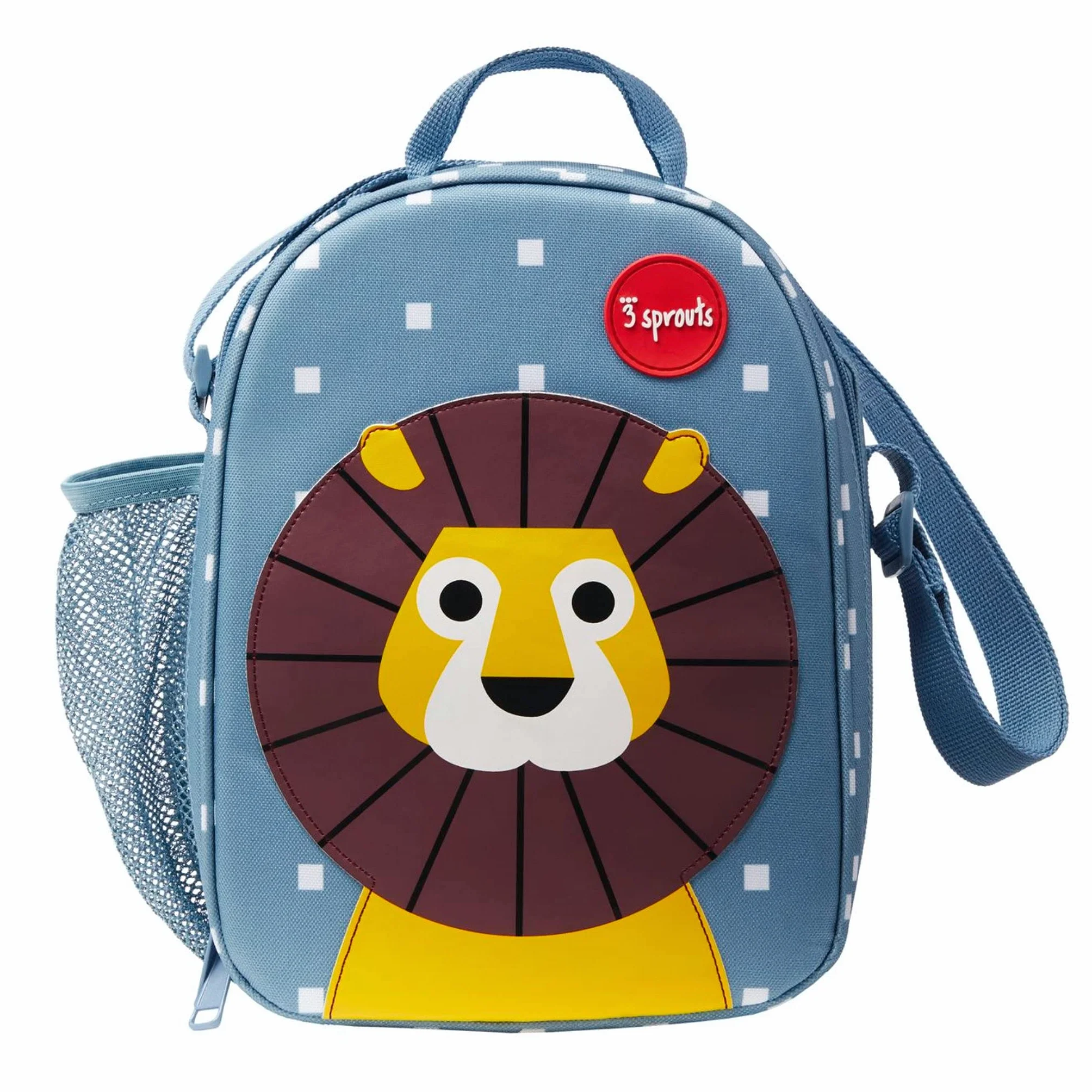3 Sprouts - Borsa Termica Bambini - Borsa Frigo Piccola per Bambina e Bambino - Pratica per Scuola, Pranzi, Gite - Multicolore, Isolamento Termico Efficace - Leone