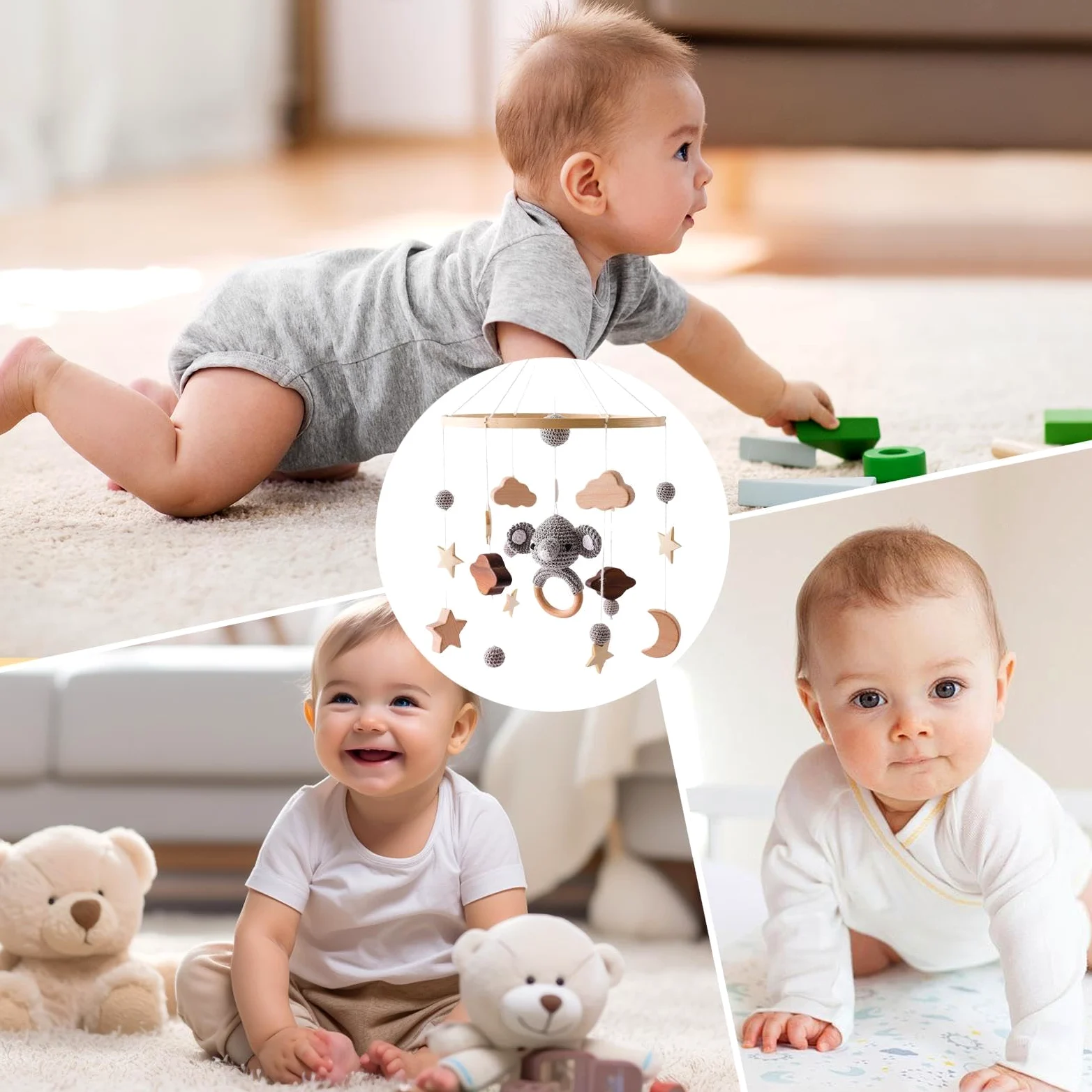 Giostrina per culla, Appendiabiti mobile per culla Giostrina per presepe in | Decorazioni per la cameretta dei bambini, campanelle a , giostrine per culla per