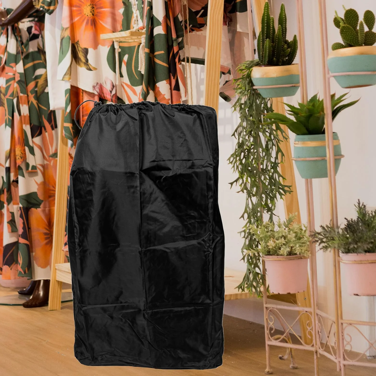 Generico Borsa per Carrozzina da Viaggio, Sacco Porta Passeggino Nero | Nylon, Doppie Tracolle e Chiusura Cordino Bloccabile, Cuciture Rinforzate, per Trasporto Aereo e Spostamenti