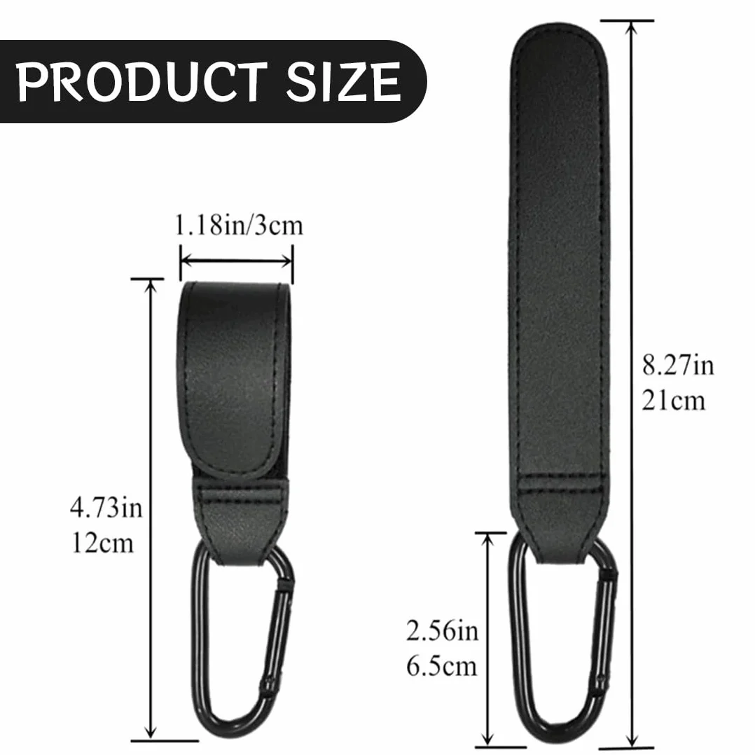 2 x ganci per carrozzina per borse fasciatoio, ganci per carrozzina, ganci per borsa, ciondoli universali per carrozzina, ganci per carrozzina in velcro