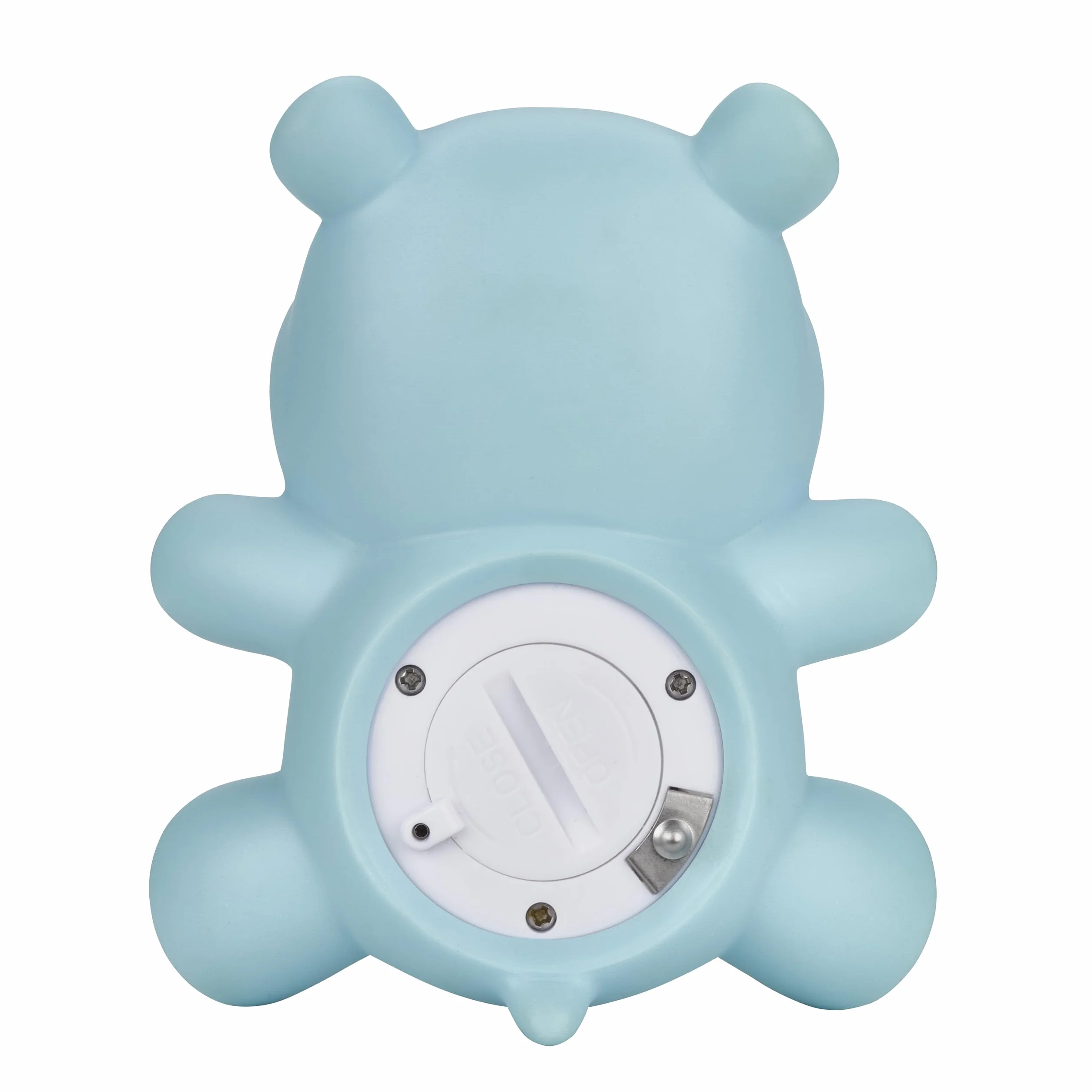 TFA Dostmann Termometro Digitale da Bagno per Neonati, HIPPO, Adatto Anche per Bambini, Anziani, Anche per Piscine, Idromassaggio, a Forma di Ippopotamo, Altezza 9.8 cm, Blu