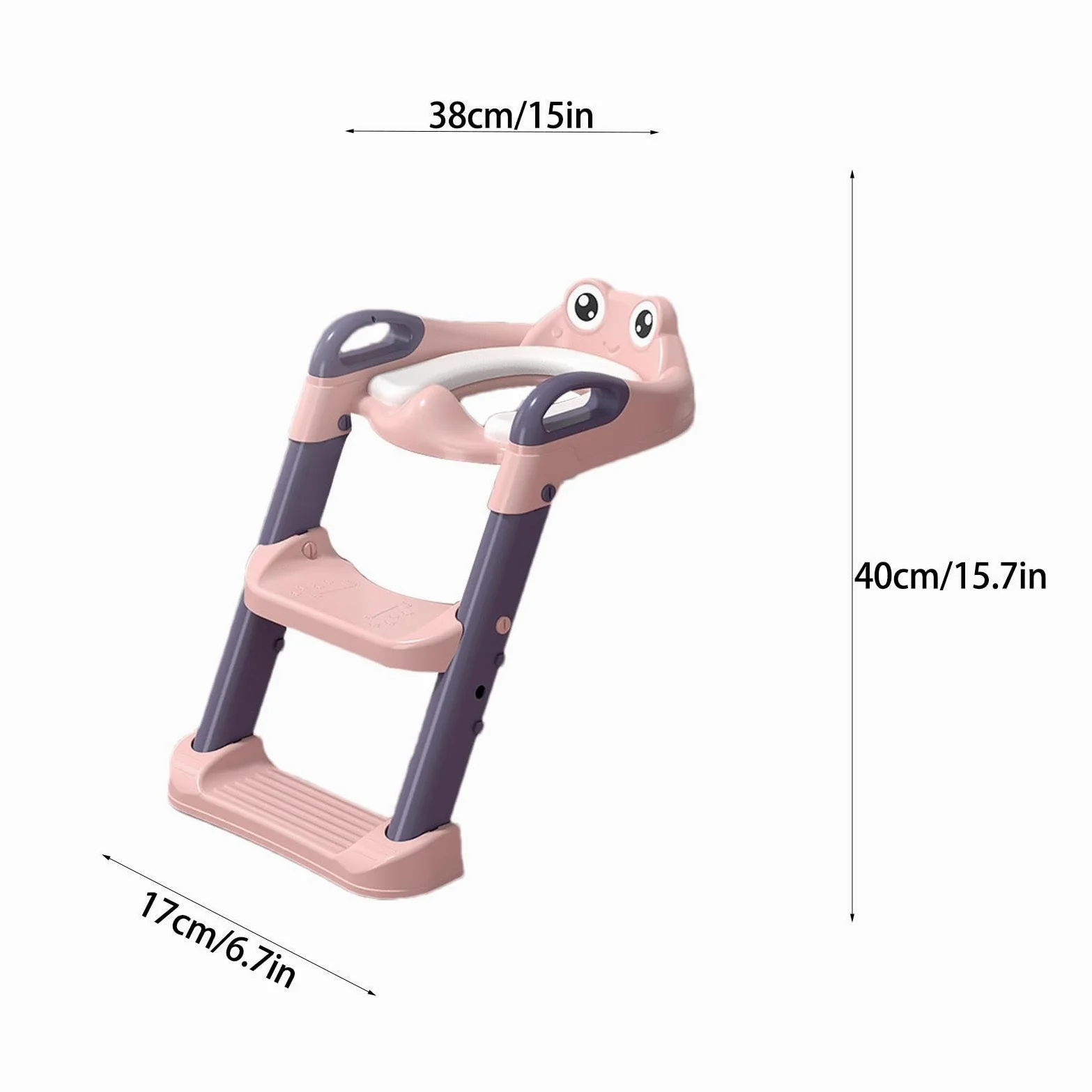 Sedile vasino con gradini, scaletta vasino Maniglie sopra il sedile del WC | Pieghevole Gradini antiscivolo, maniglie impermeabili sopra le scale del WC, per bambini e b