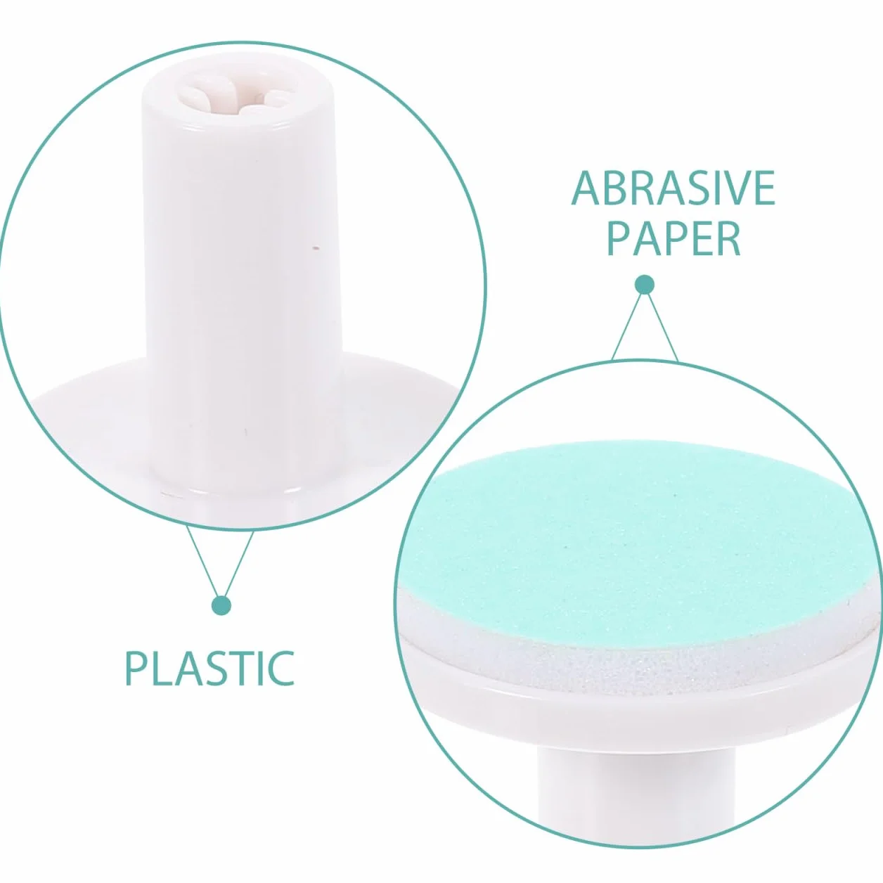 Housoutil 12pezzi Testine Ricambio Lima Elettrica Neonato, Ricariche per Lima Elettrica Bambini, Verde, Adatto a Bambini 12 Mesi in Su