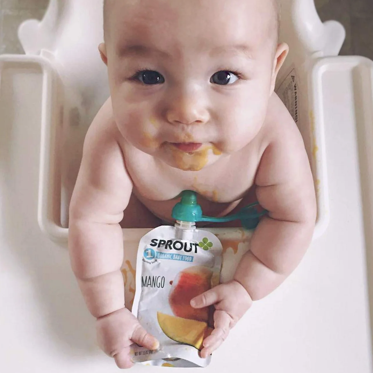 ChooMee Sipn Cibo Sacchetto Toppers 4 Colori + Caso prevenire sversamenti e Proteggere la Bocca Bambini promuovendo nel Contempo l'indipendenza di Alimentazione Viola