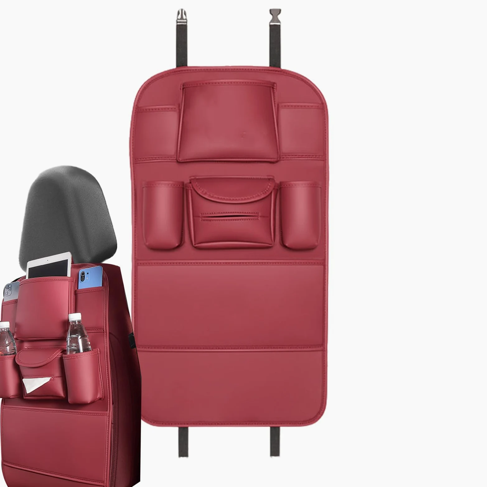 Generico Organizzatore Posteriore Auto Tasca Impermeabile Archiviazione | Organizzatore da Auto per Sedile Posteriore Per Auto SUV Furgone Viaggio Camping Guida Lunga Distanza Avventura All'Aperto