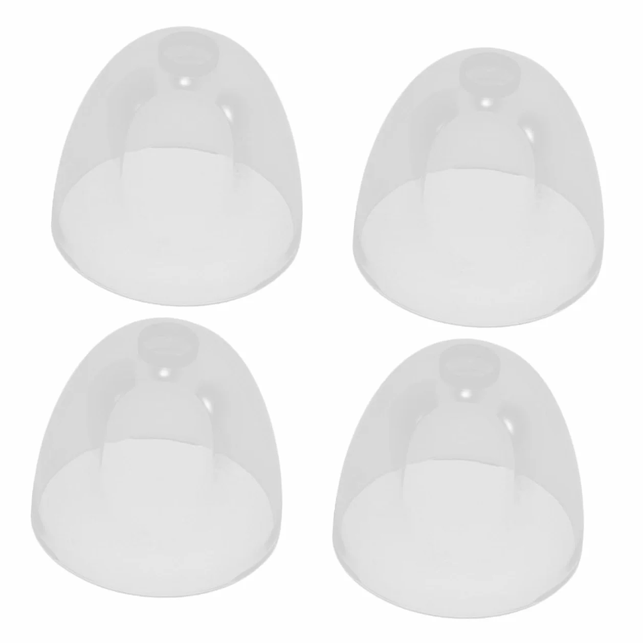4 Pezzi Tappi di Ricambio per Biberon Collo Largo in Plastico Compatibili Coperchi Facili da Usare per Uso in Cucina
