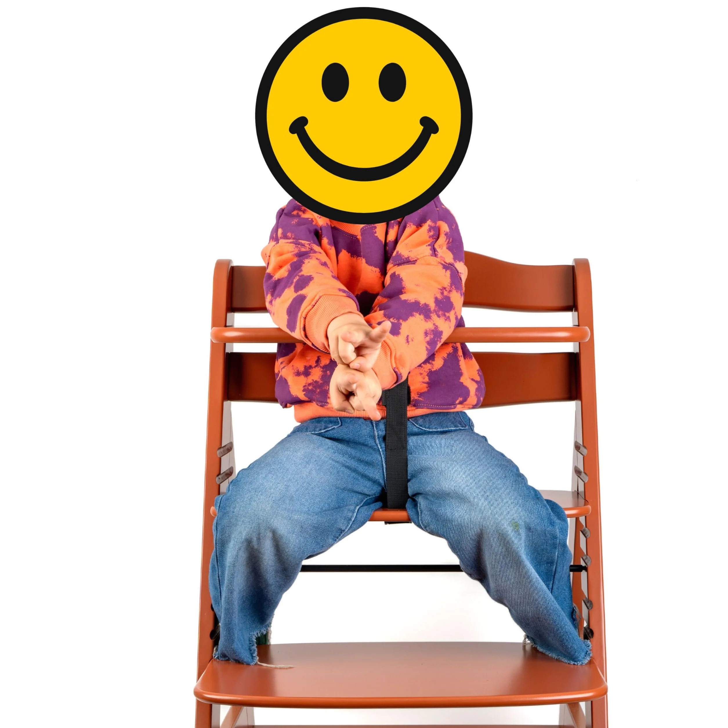 Cinghia inguinale con protezione per cintura per seggiolone, confezione da 2, in nero, cinghie per cintura compatibili con Hauck Alpha Beta, Stokke Tripp Trapp, roba e molti altri