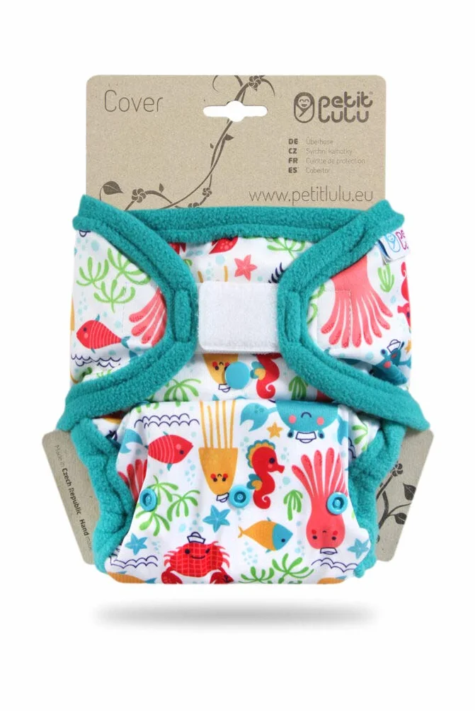 Cover Petit Lulu | Taglia unica | Hook & Loop | Pannolini lavabili | | Pannolino di stoffa | Prodotto in Europa (Lagoon)