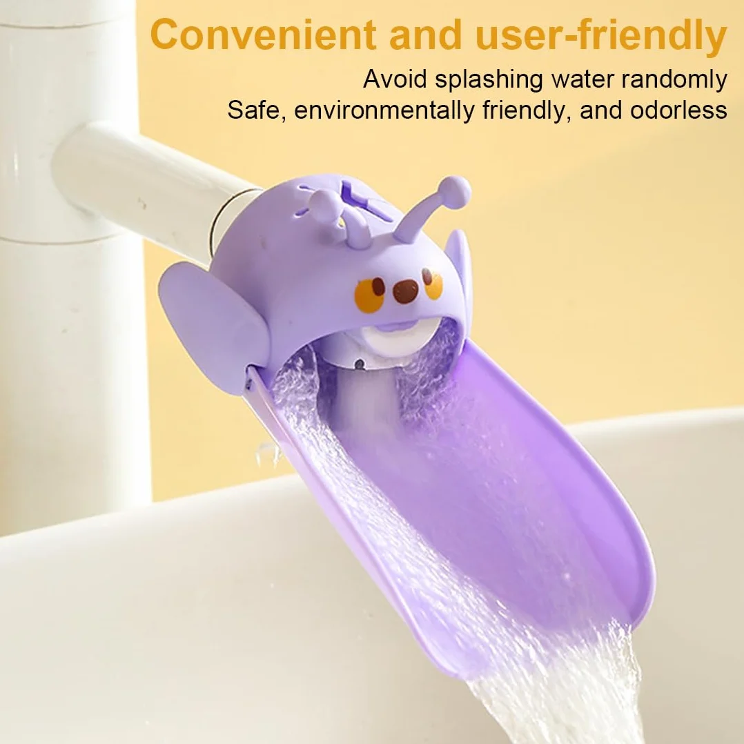 2 pezzi Extender rubinetto per bambini,BEPSYOM rubinetto extender, Prolunga per manico in silicone sicuro e divertente per il lavaggio delle mani dei bambini
