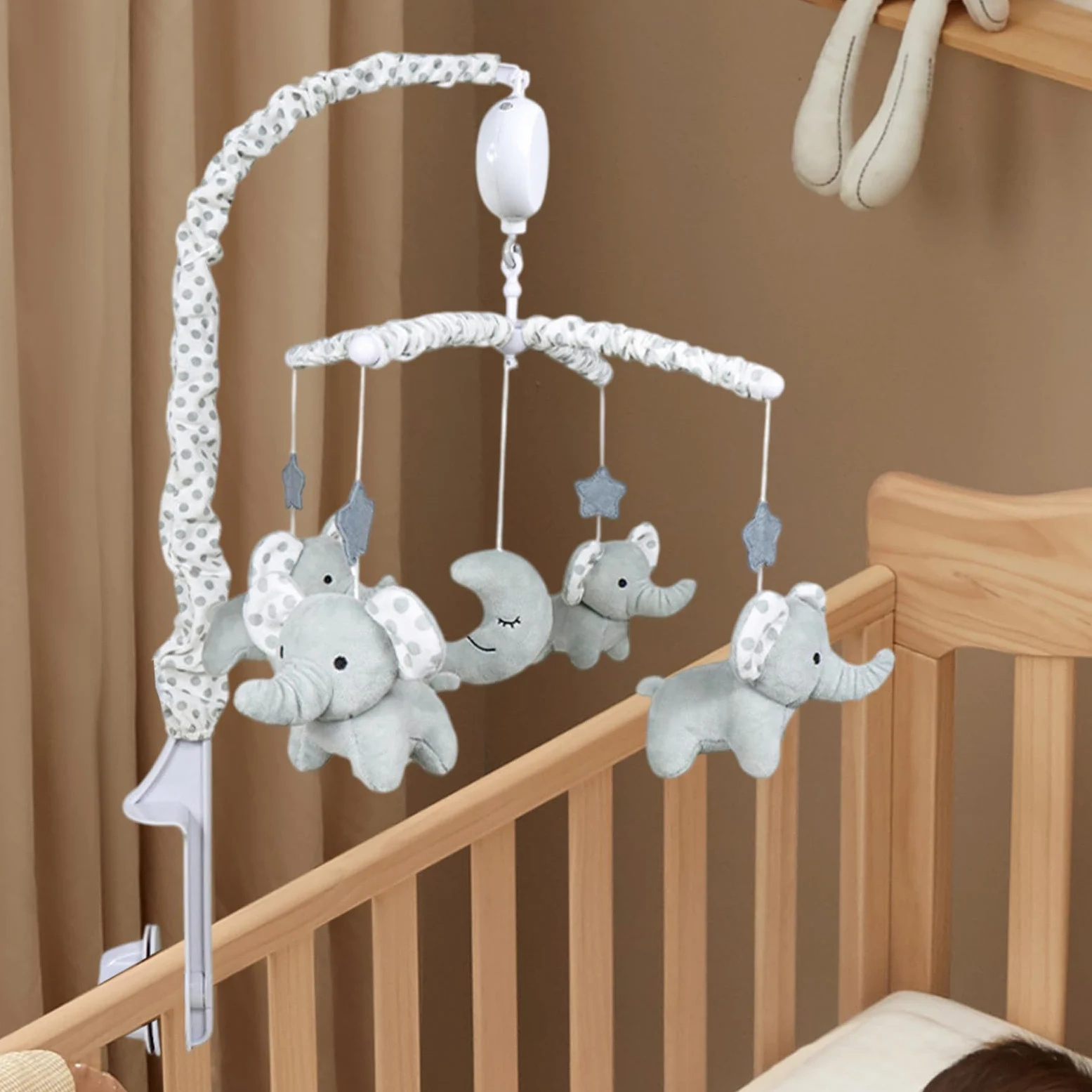 Musical Crib Mobile, Crib Mobile per ragazze Giocattolo per bambini peluche | Box di musica mobile ad alto contrasto con la incluso per il asilo , culla, culla nella stan