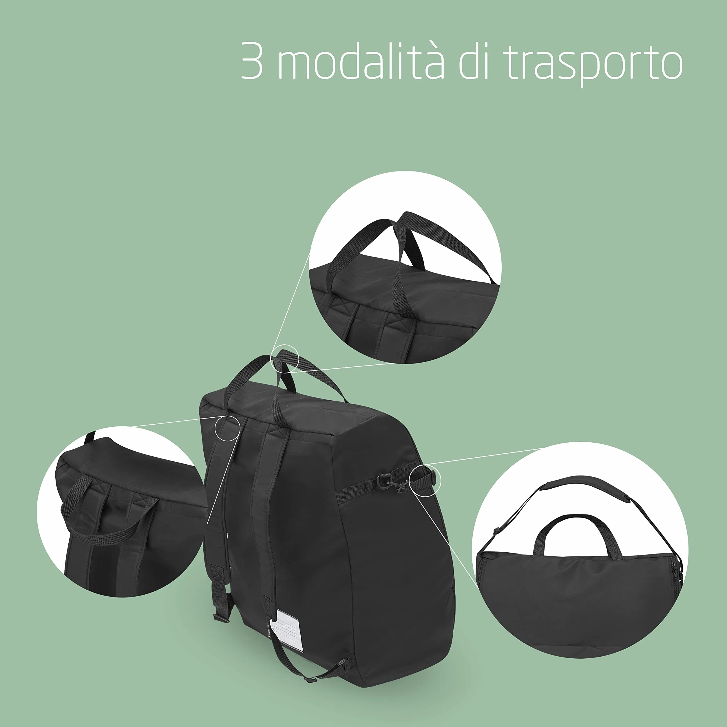 Maxi-Cosi Ultra-Compact Borsa da viaggio per passeggino, 67 x 45 x 28cm, compatibile con i passeggini Maxi-Cosi Lara2 e Jaya, colore Nero