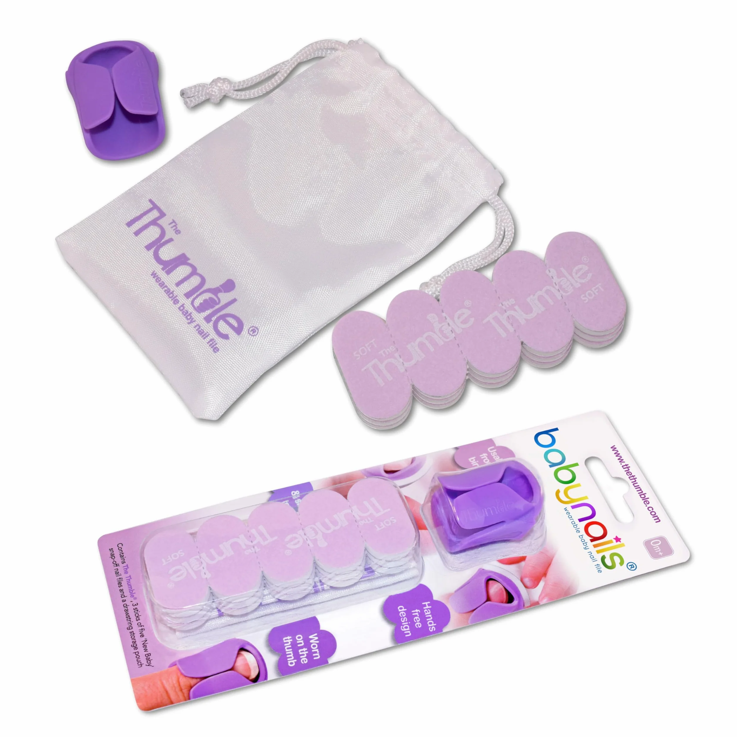 Baby Nails - Lime Unghie per Neonati (0 mesi +) Lima Unghie Cura, Pulisce e Rifinisce I Cura delle Unghie per Dita di Mani e Piedi I Manicure Neonato - 3 x 5