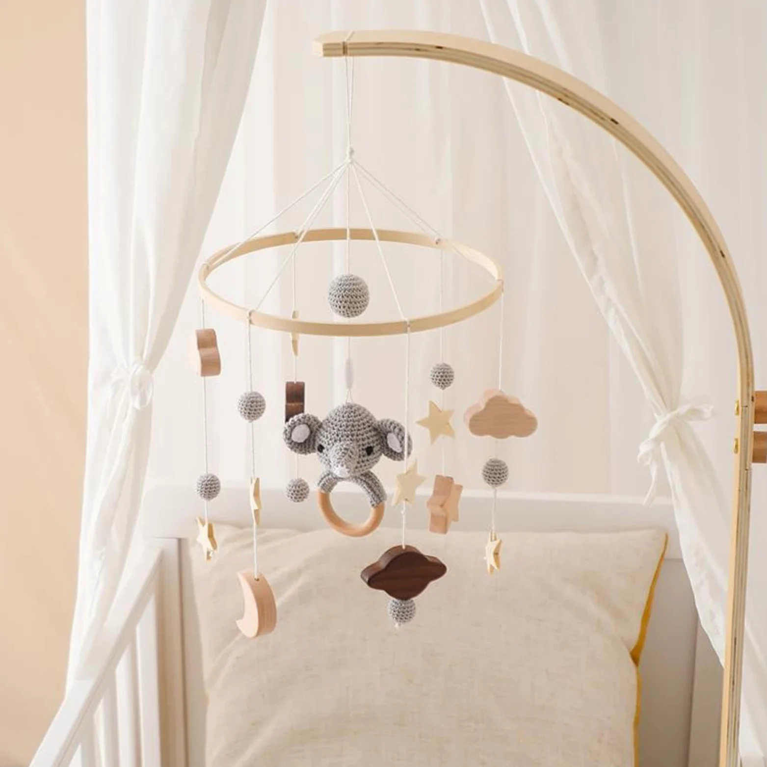 Giostrina per culla, Appendiabiti mobile per culla Giostrina per presepe in | Decorazioni per la cameretta dei bambini, campanelle a , giostrine per culla per