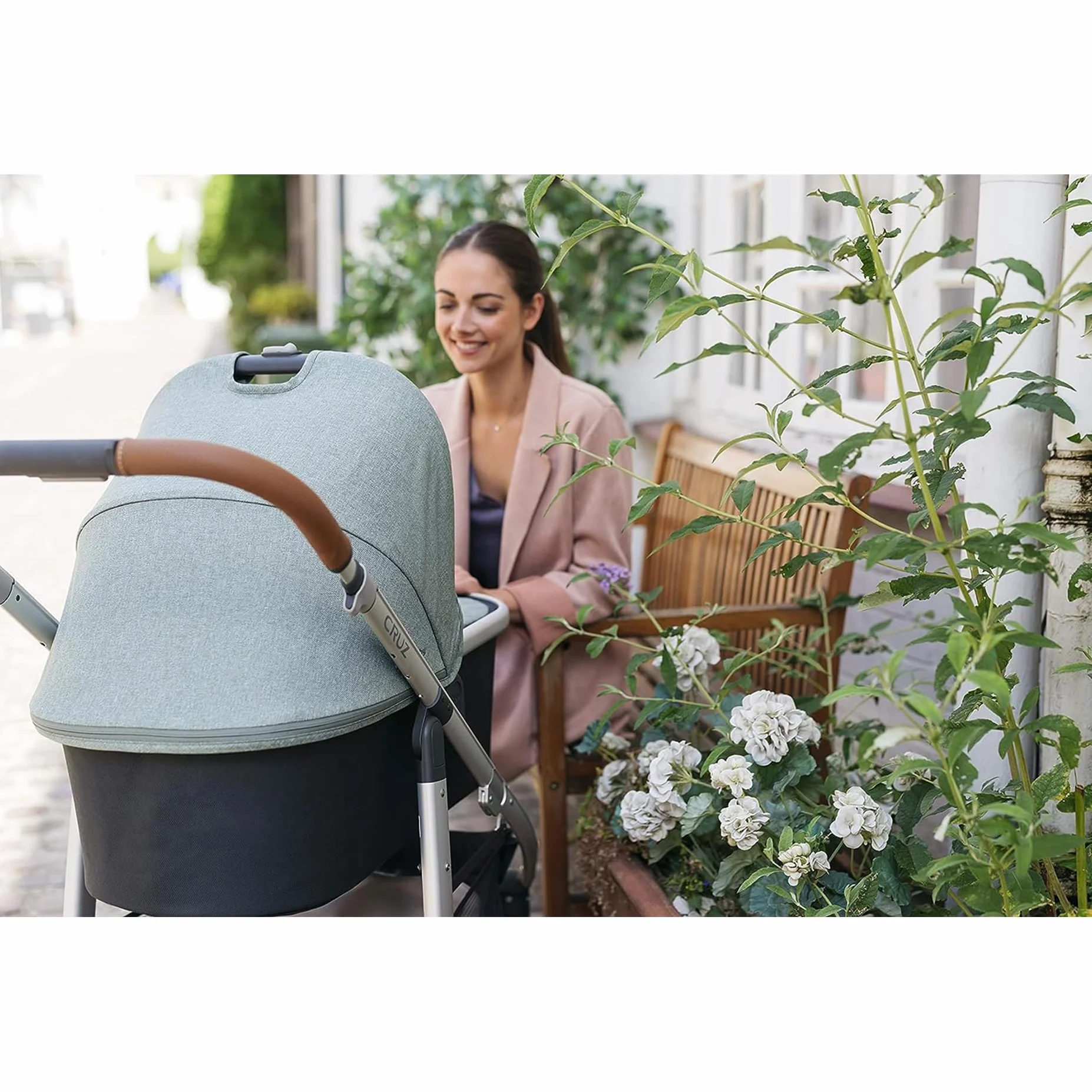 Set di 4 Coperture per Maniglie in Pelle PU Antipolvere, Accessori per Passeggino, Protezione per Maniglia Passeggino Adatto alla Maggior Parte dei Modelli di Passeggini