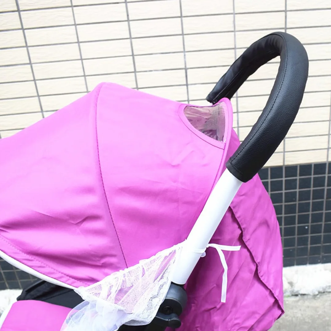 1 Pcs KIDS Copri maniglia ringhiera, copri maniglia passeggino, copri passeggino, Copri maniglia passeggino, Passeggino Individuale - Lunghezza 58 cm, Larghezza 10-12 cm Nero