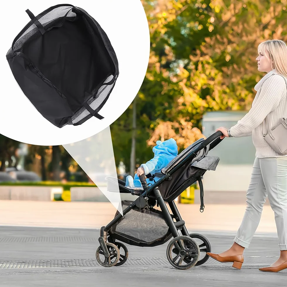 Joyzan Cestino per Passeggino, Borsa Portaoggetti Universale Riporre I Prodotti del Bambino Resistente alla Polvere Organizer Fondo da Appendere al Passeggini Borse Carrozzina Pannolini Posizioname