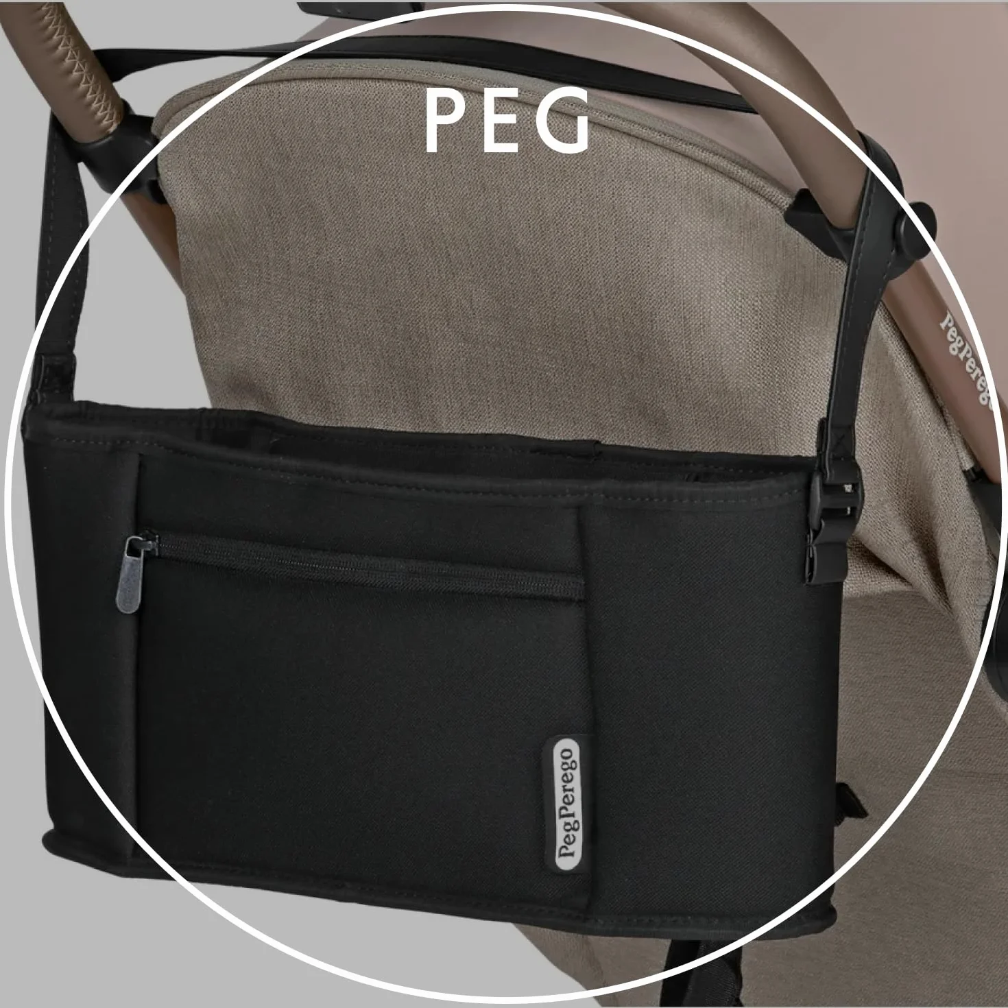 PEG Organizer - Borsa Organizzatrice con Tracolla - Compatibile con i Passeggini Peg Perego