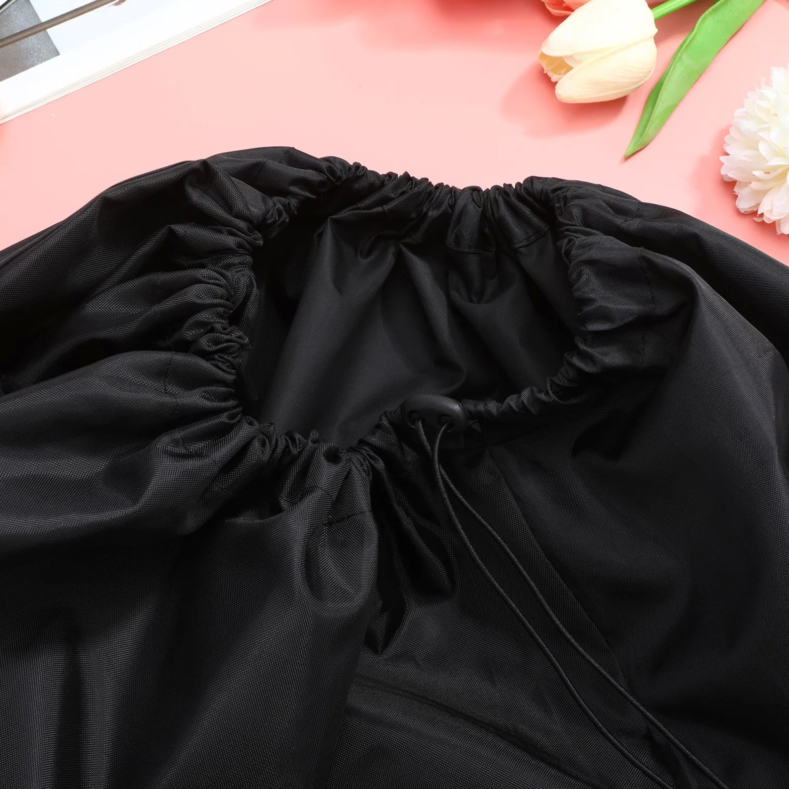 Sacca per Passeggino da Viaggio per Aereo, Nylon Nero | Chiusura Coulisse Bloccabile, Due Spallacci, Cuciture Rinforzate, per Maggior Parte dei Modelli