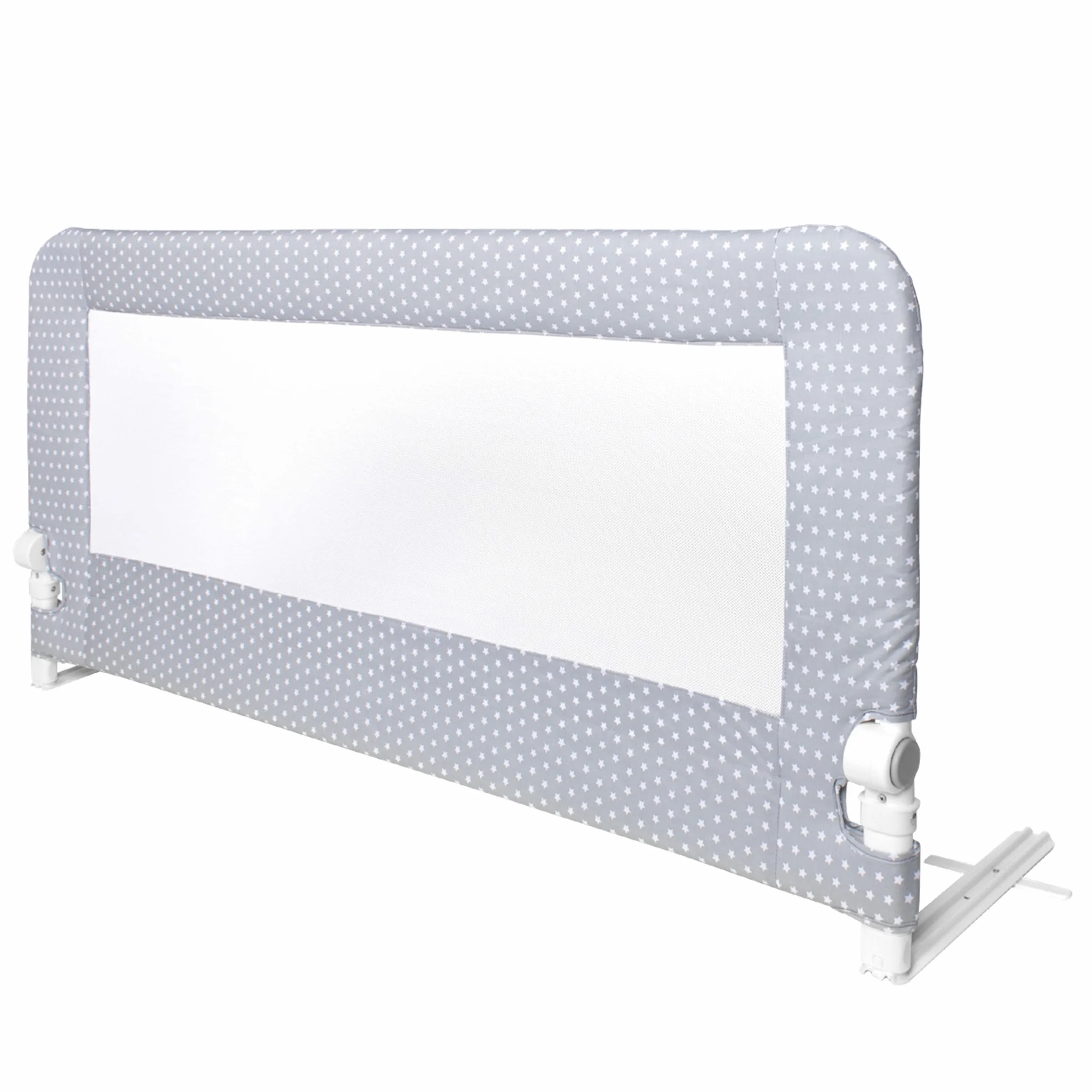 Interbaby Sponda Letto Bambini Anticaduta Alta Pieghevole 150cm Gr. Stella | Barriera con rete traspirante, si fissa sotto il materasso. Sfoderabile e lavabile. Matrimoniale e singolo, 18 mesi-5 anni