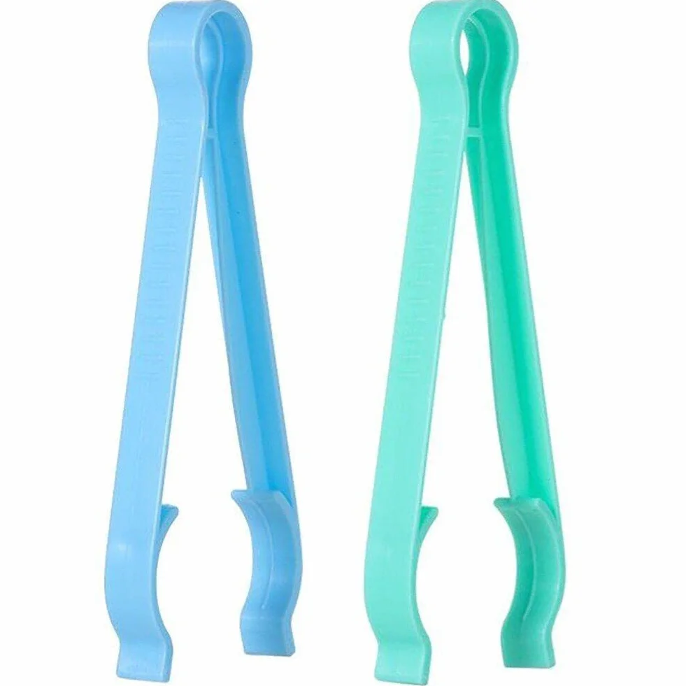 Pinze 2 Pezzi Pinze per Bambini Infantile per Alimentazione per Bambini Morsetto Clip per Biberon per Alimentazione di Latte Morsetto Clip di Ciuccio Anti -Slip