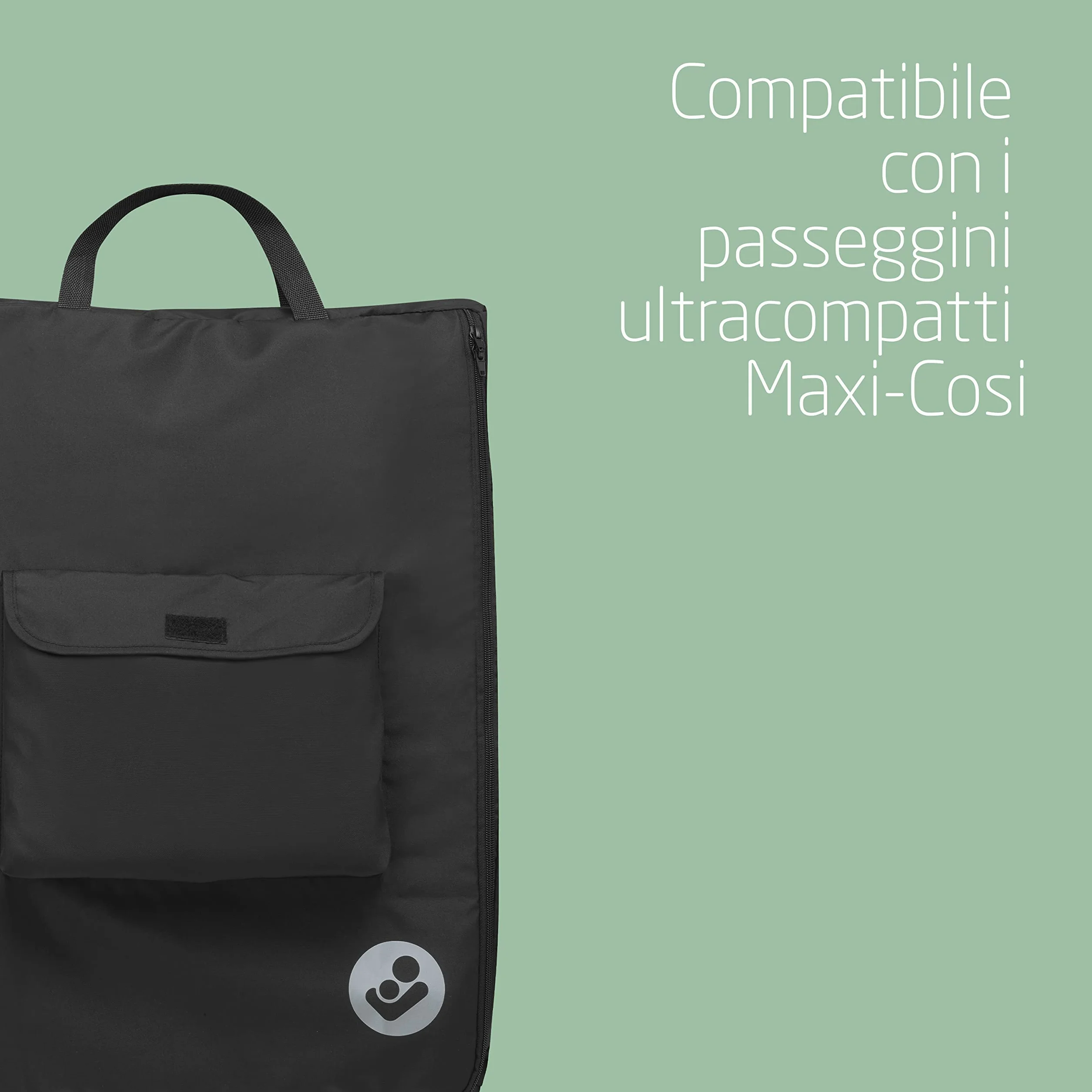 Maxi-Cosi Ultra-Compact Borsa da viaggio per passeggino, 67 x 45 x 28cm, compatibile con i passeggini Maxi-Cosi Lara2 e Jaya, colore Nero