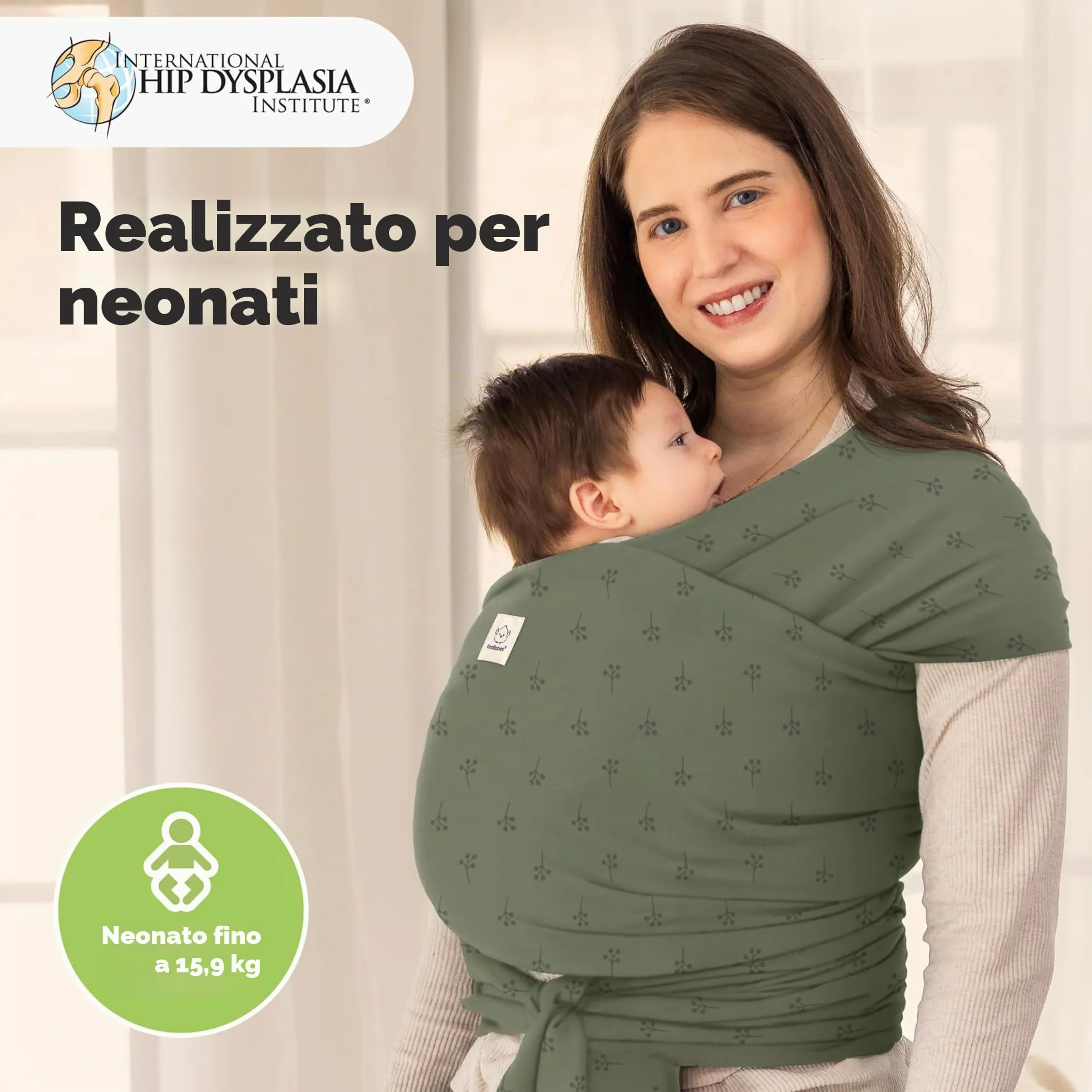 KeaBabies Baby Wrap Carrier - Tutto in 1 Original Baby Carrier Fascia da Neonato a Bambino, Facile da Indossare, Legatura Senza Mani, Leggero, Impacchi per Bambini Traspiranti (Forest Berries)