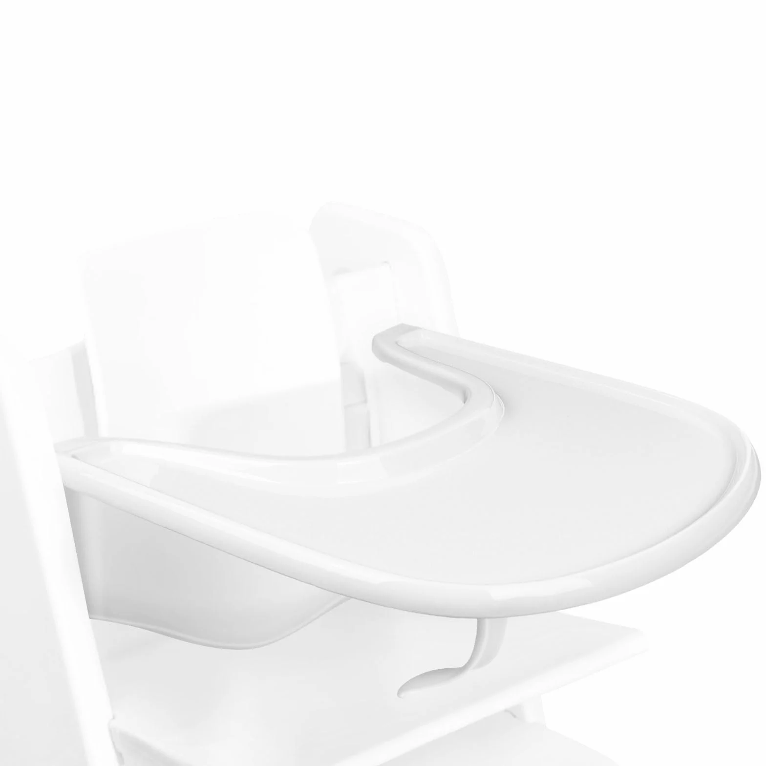 Vassoio Compatibile con Sedia Stokke Tripp Trapp, Vassoio per Tripp Trapp Accessori per Seggiolone per bambini 6-36 Mesi (Bianco)