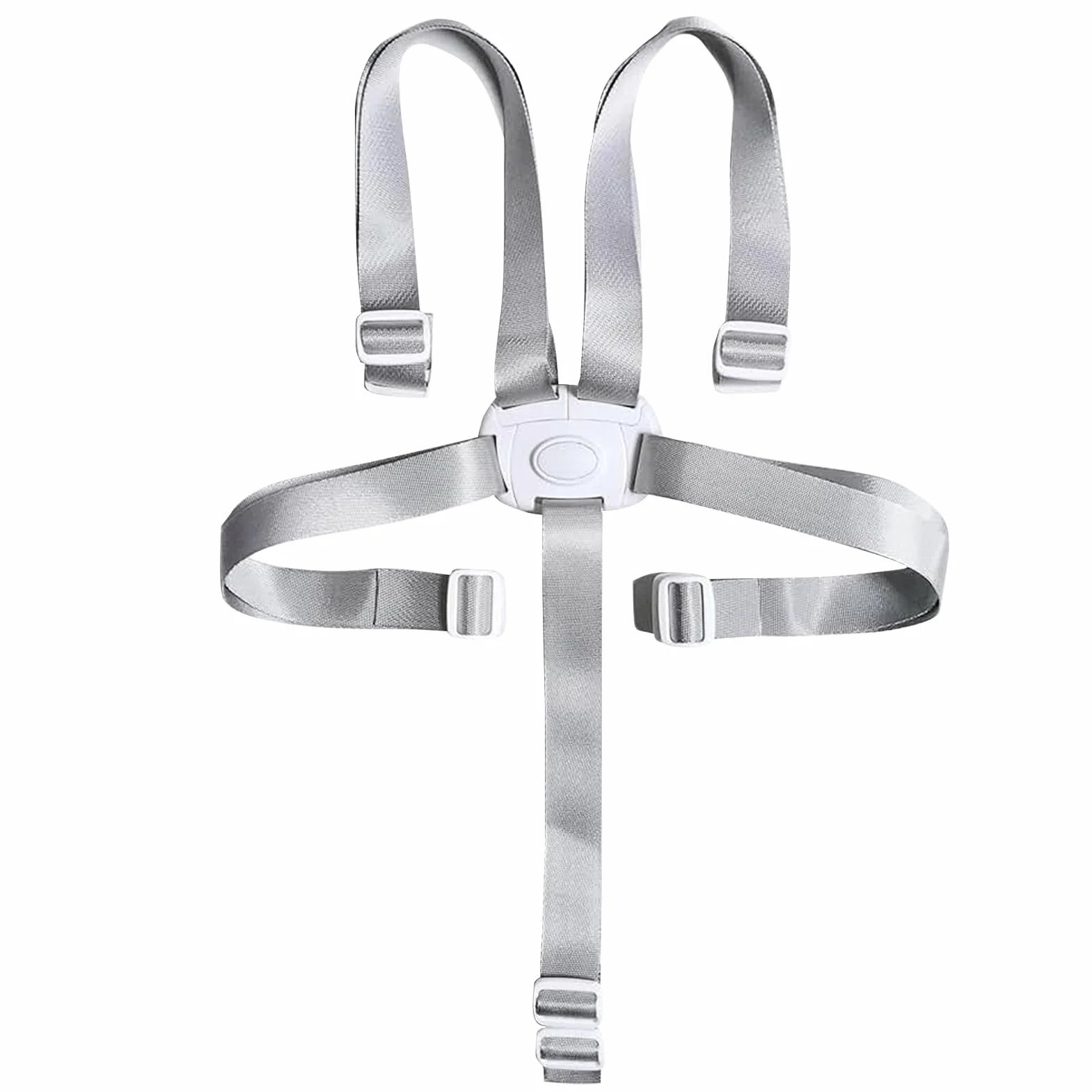 Cinture di sicurezza per seggiolone, cinture di sicurezza a 5 punti, cinture di sicurezza di ricambio, cinghie regolabili per seggiolone/passeggino