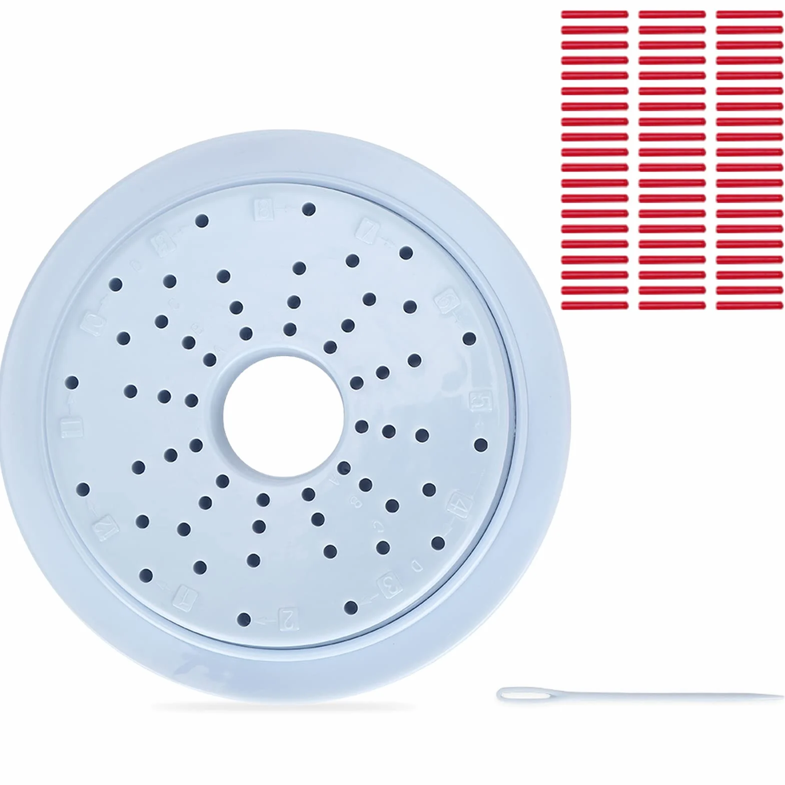 Telaio per Maglieria Rotondo, Kit Fai-da-te per Tessitura, Strumento per Creazione di Fiori in Lana
