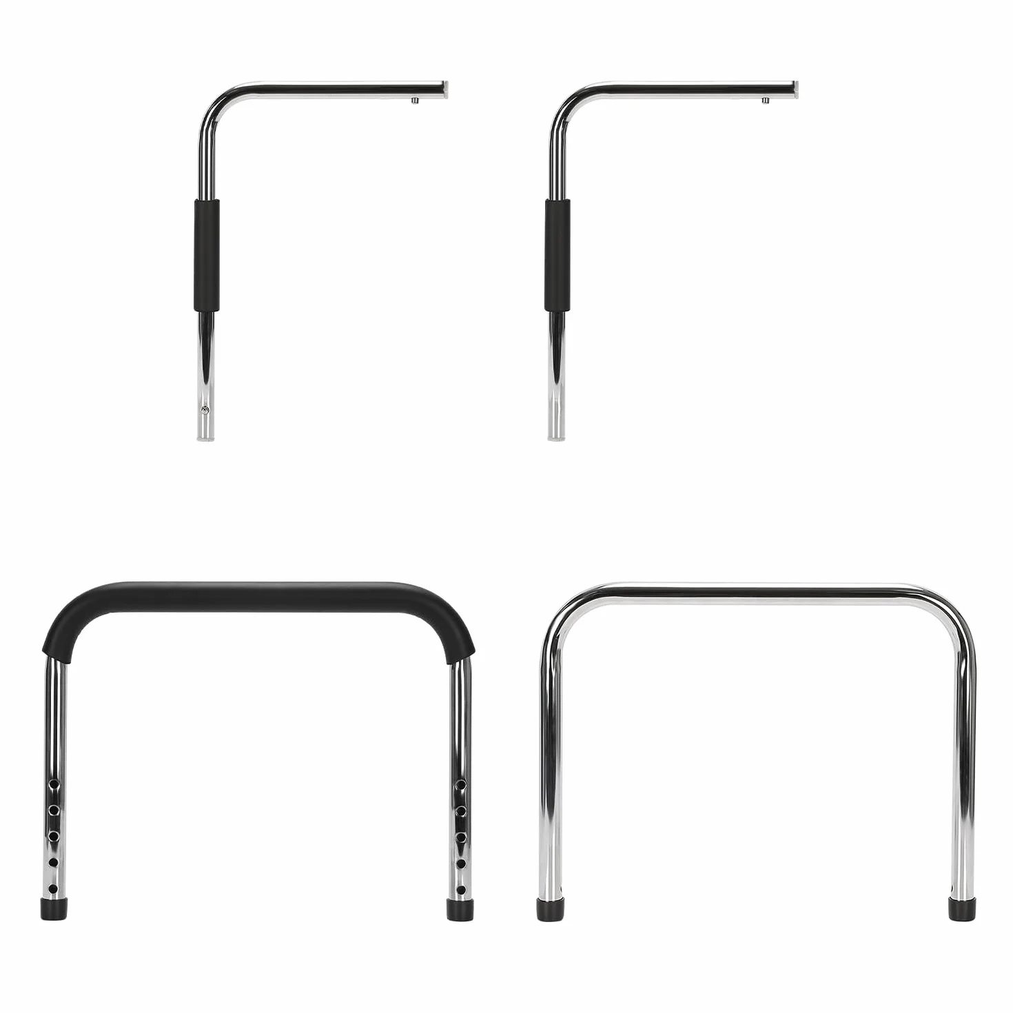 supregear Sponde Letto Anziani, Sbarra Letto Lega di Alluminio Portatile Barriera Letto Regolabili in Altezza per Anziani e Disabili Gravidanza con Stoccaggio Sacchetto e Fissaggio Cinghia