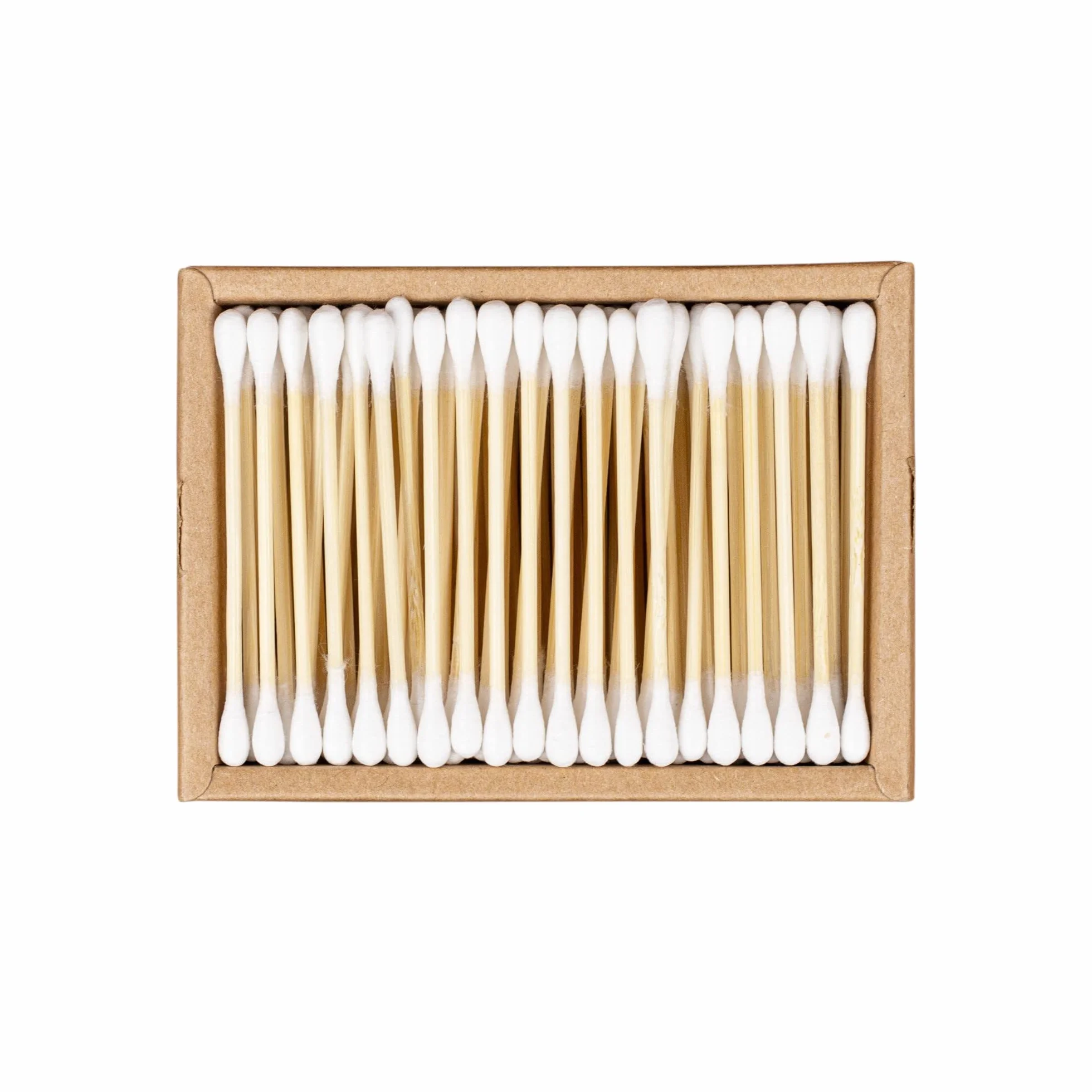 pandoo Cotton Fioc di Bambù | Bastoncini Cotonati Fatti di Bambù da Coltivazione Bio | Versatili, Ecocompatibili e Compostabili | Bastoncini per la Pulizia delle Orecchie | Confezione da 800, 7,5 cm