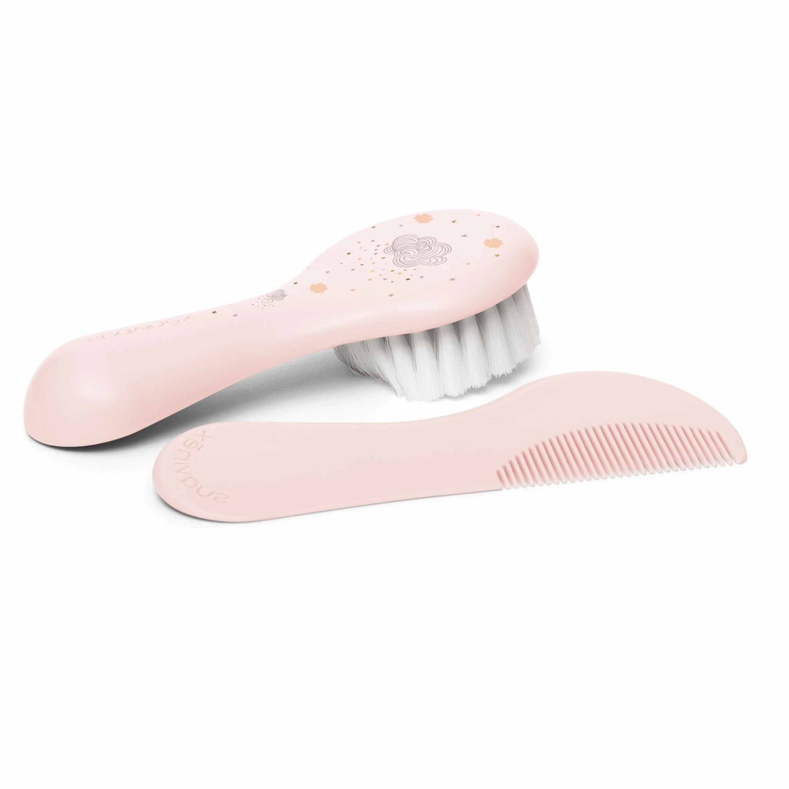 Suavinex Set Spazzola e Pettine per neonati e bambini - Idea Regalo - Rosa